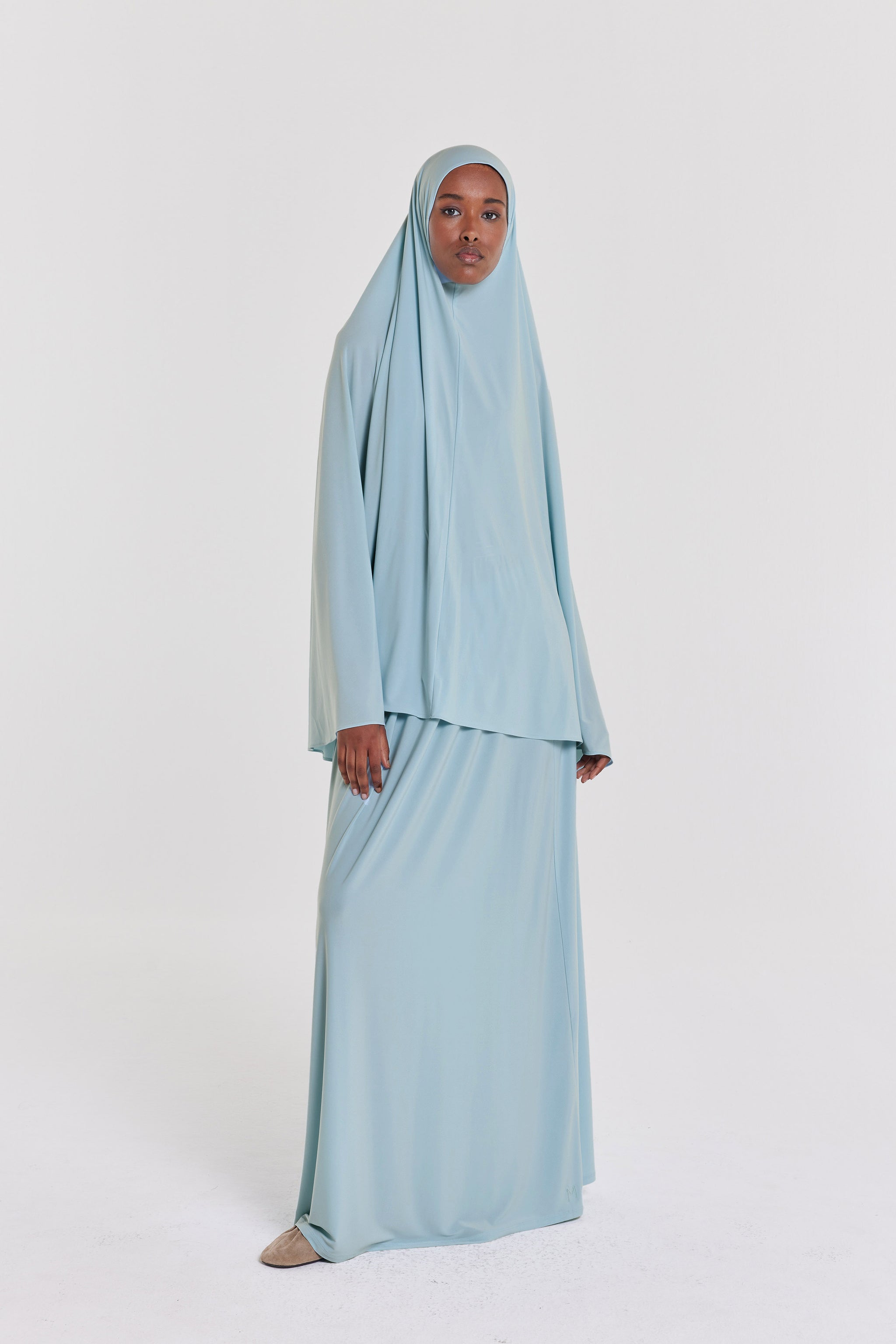 Premium Jersey Khimaar | Misty Blue