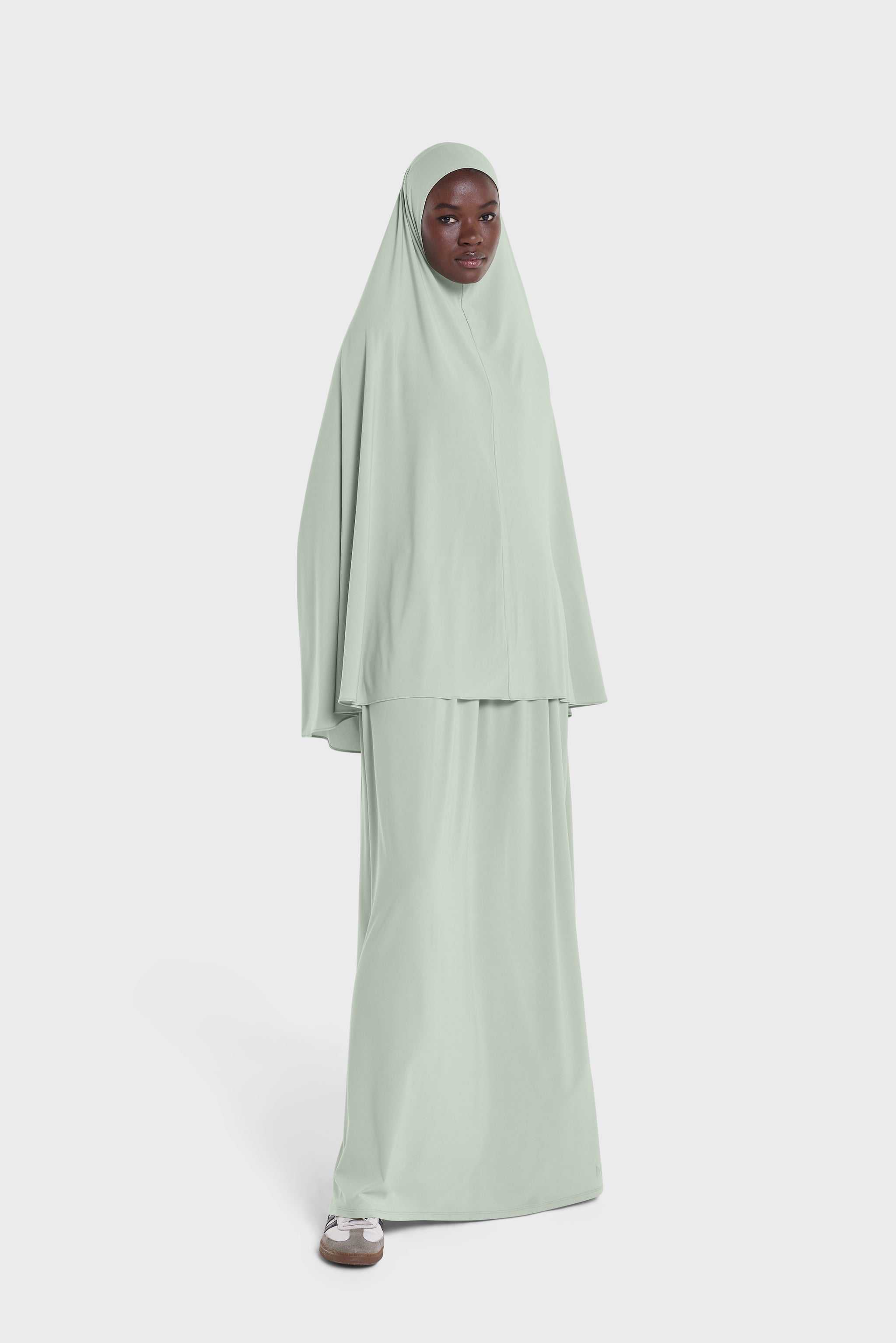 Premium Jersey Khimaar | Misty Green