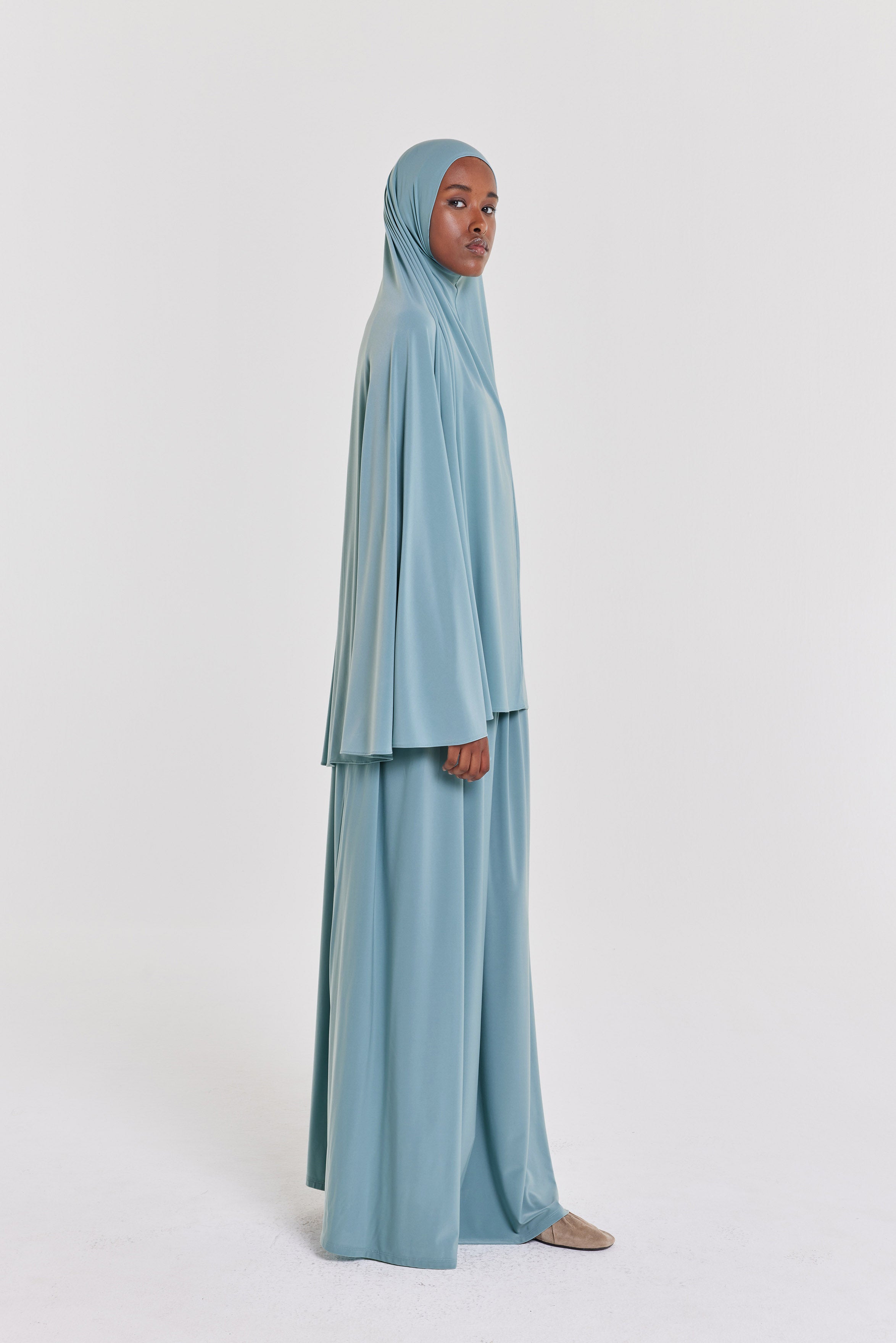 Premium Jersey Khimaar | Stone Blue