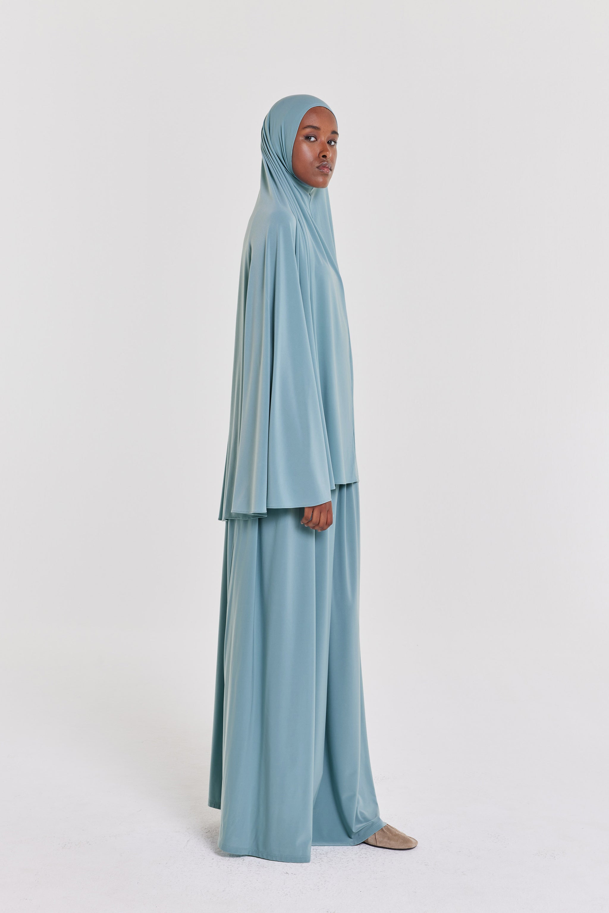 Premium Jersey Khimaar | Stone Blue