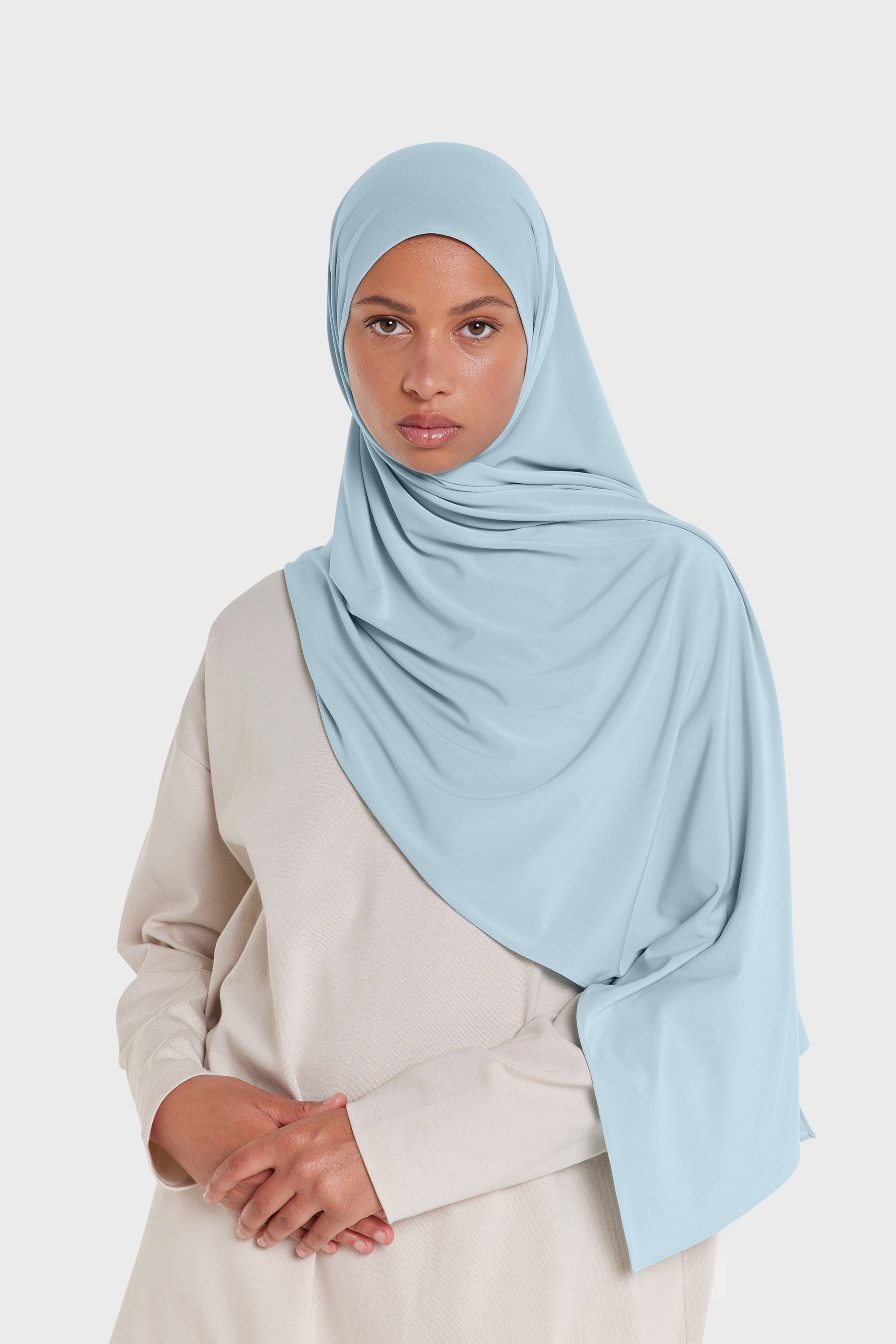 Premium Jersey Scarf | Misty Blue