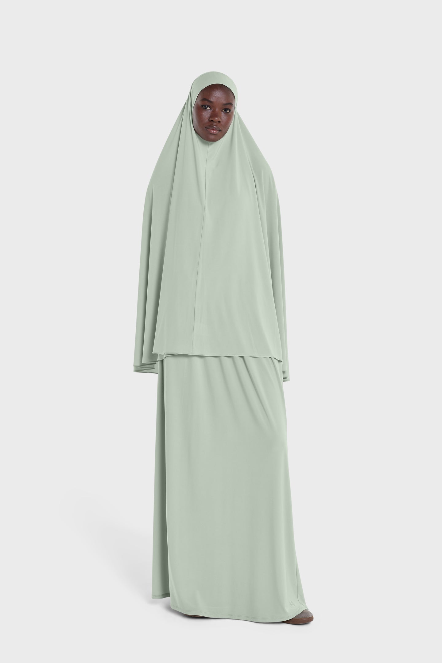 Premium Jersey Prayer Skirt | Misty Green