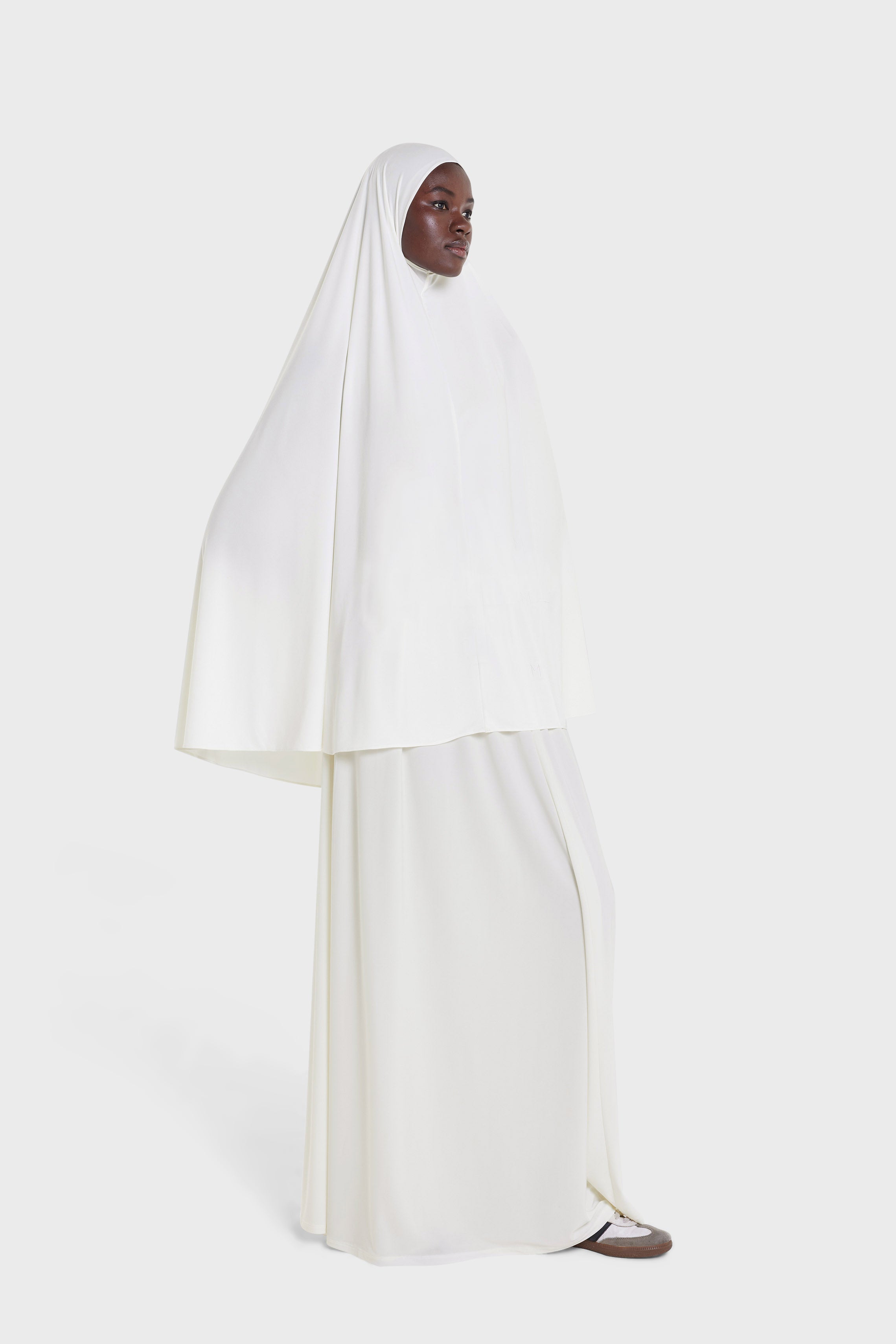 Premium Jersey Prayer Skirt | White Cream