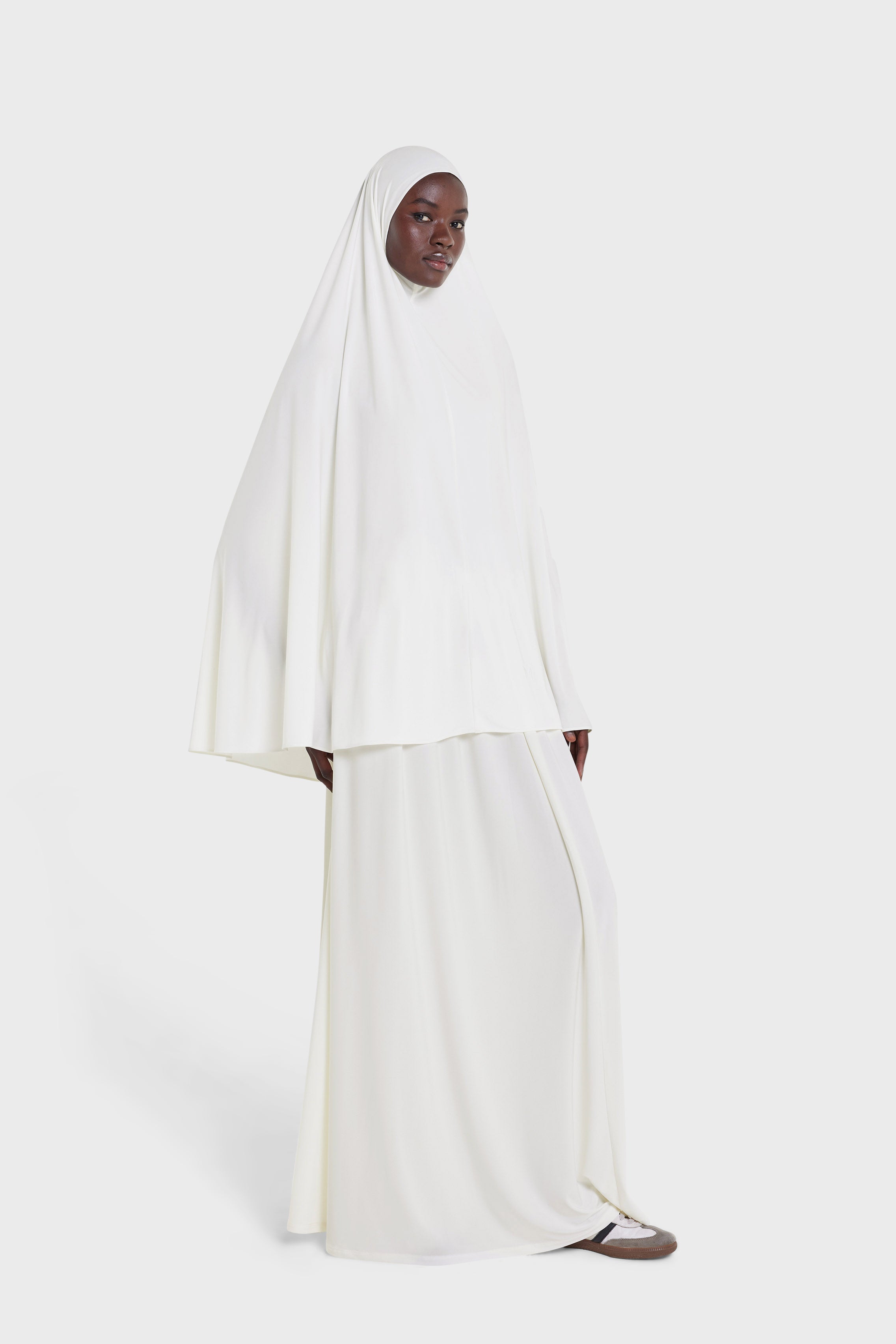 Premium Jersey Prayer Skirt | White Cream