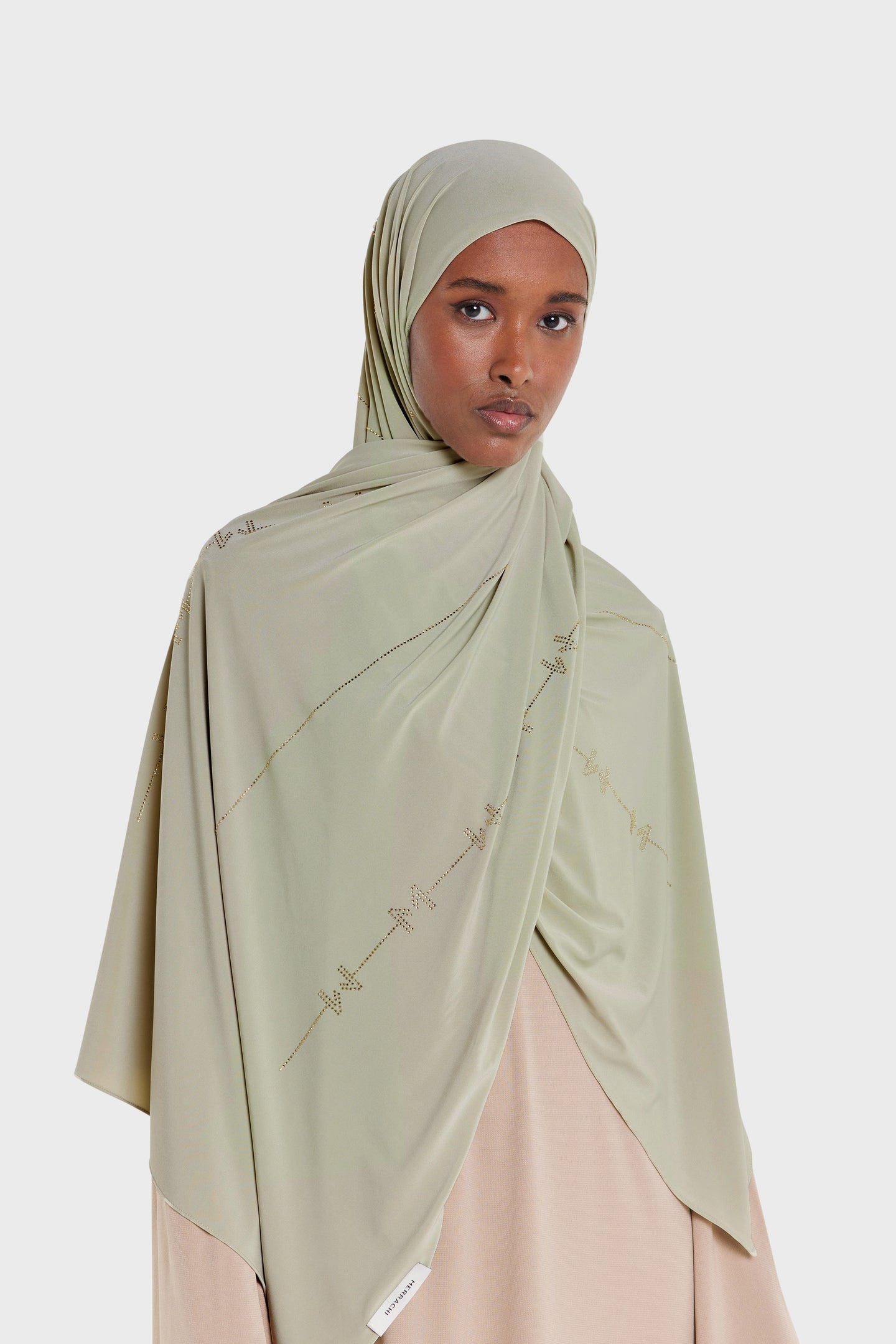 Viscose Fabric Studded Diamanté Hijab Scarf - Large Maxi Wrap Sarong In Cotton Scarf For Women Summer - Foto 2