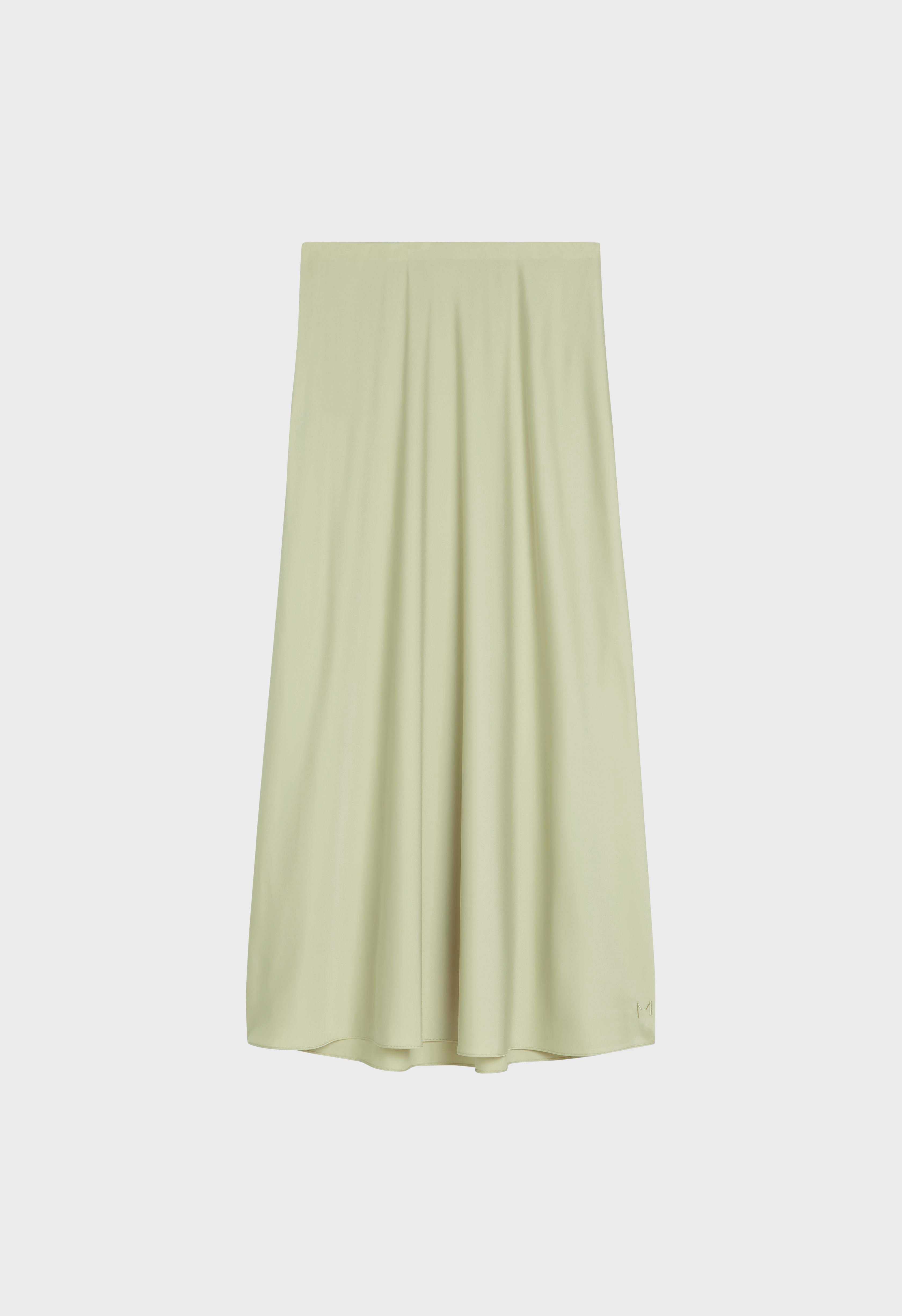 Satin Skirt | Soft Khaki