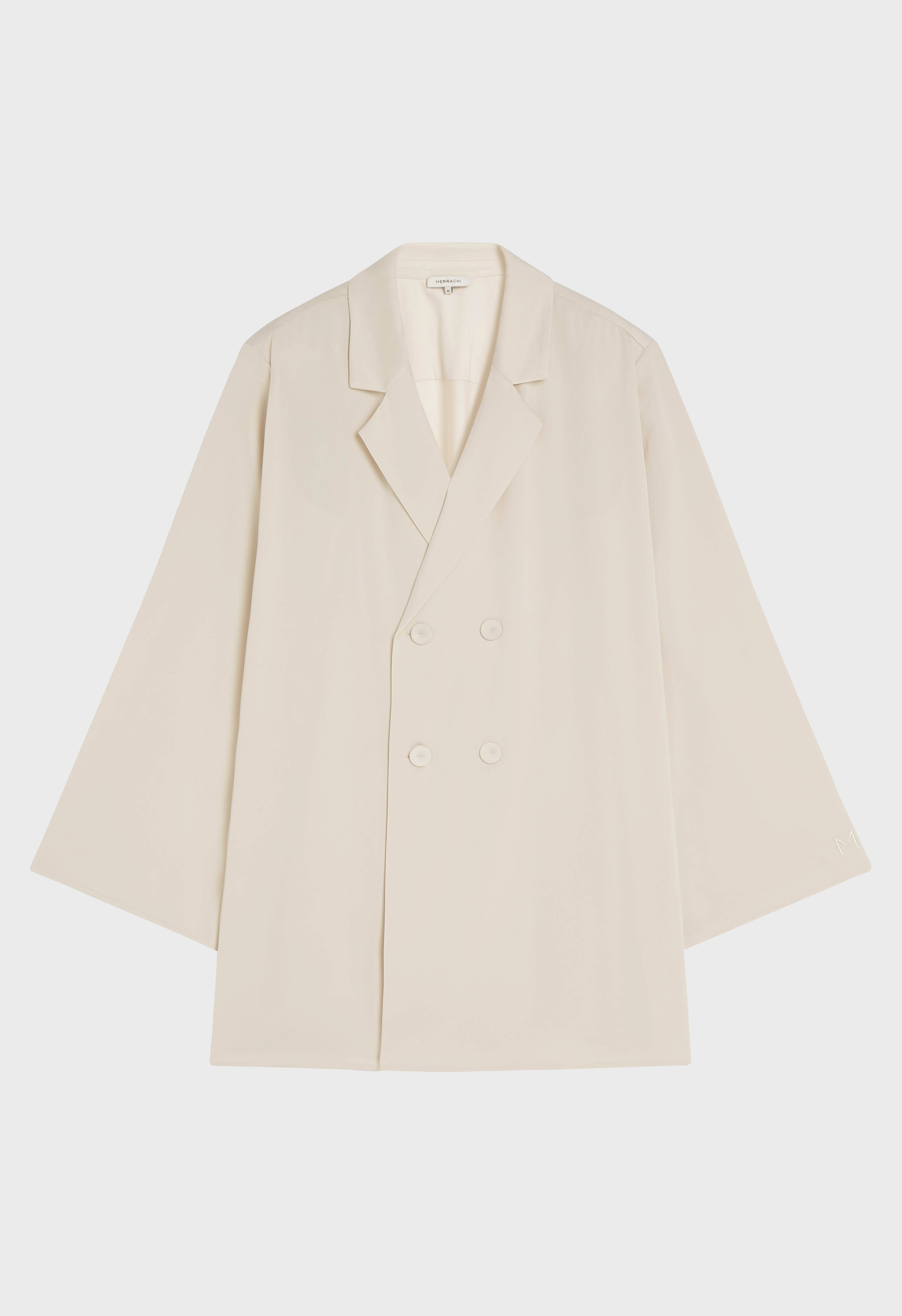 Satin Summer Blazer | Sand