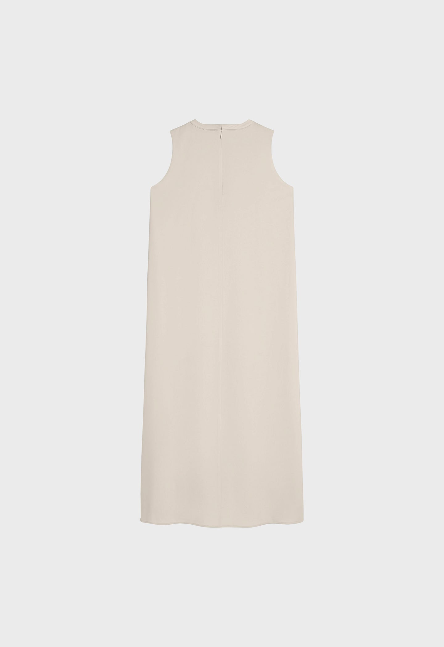 Sleeveless Satin Dress | Sand