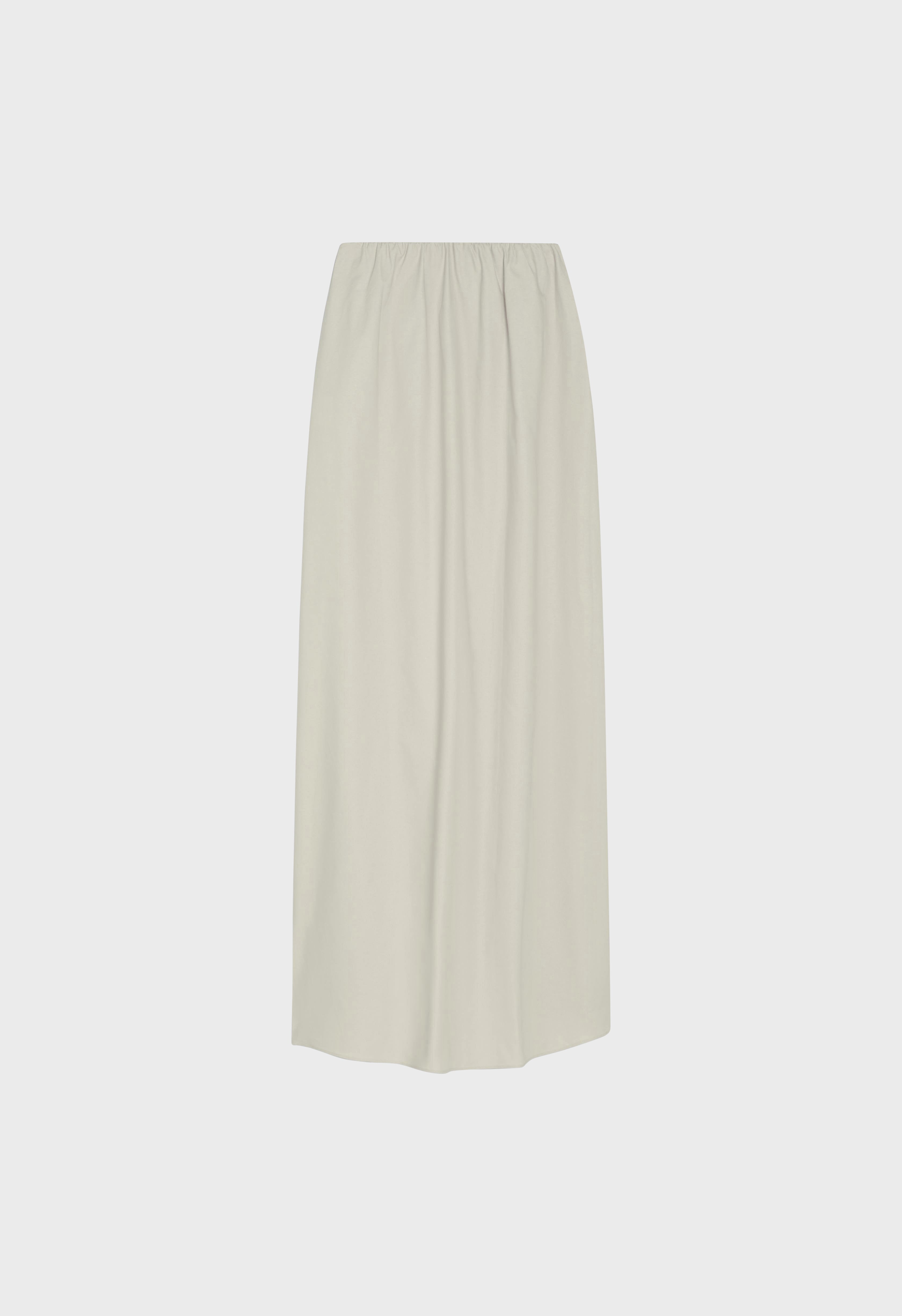 Woven Cotton Skirt | Light Moss