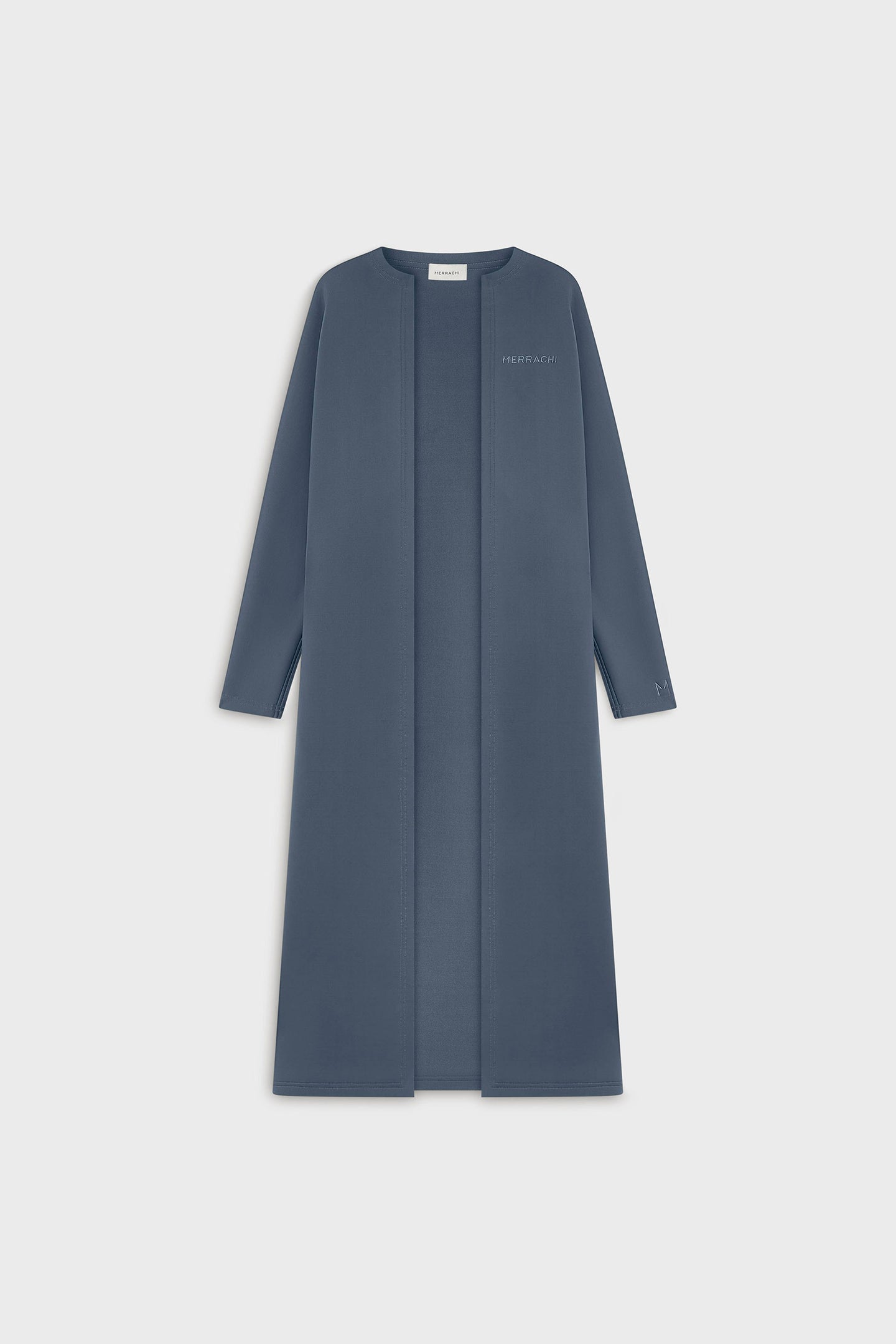 Neoprene Abaya | Dusty Indigo