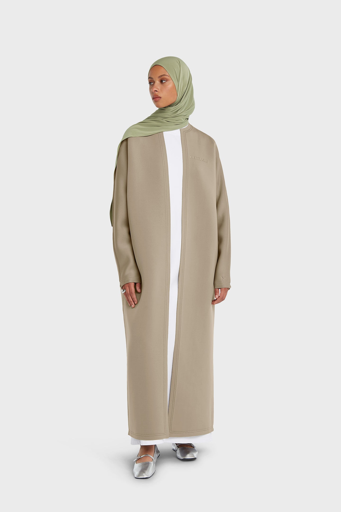 Neoprene Abaya | Mink