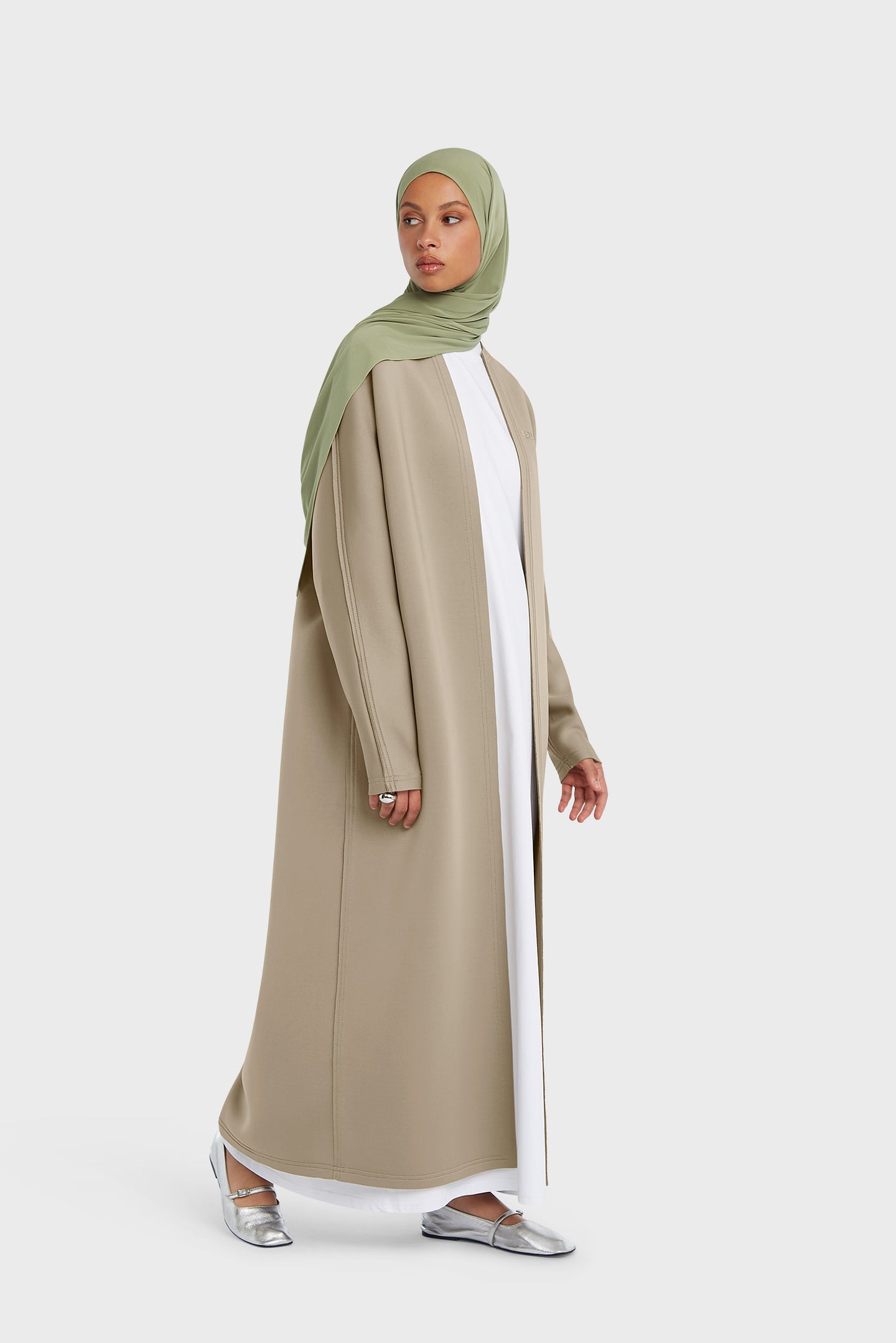 Neoprene Abaya | Mink