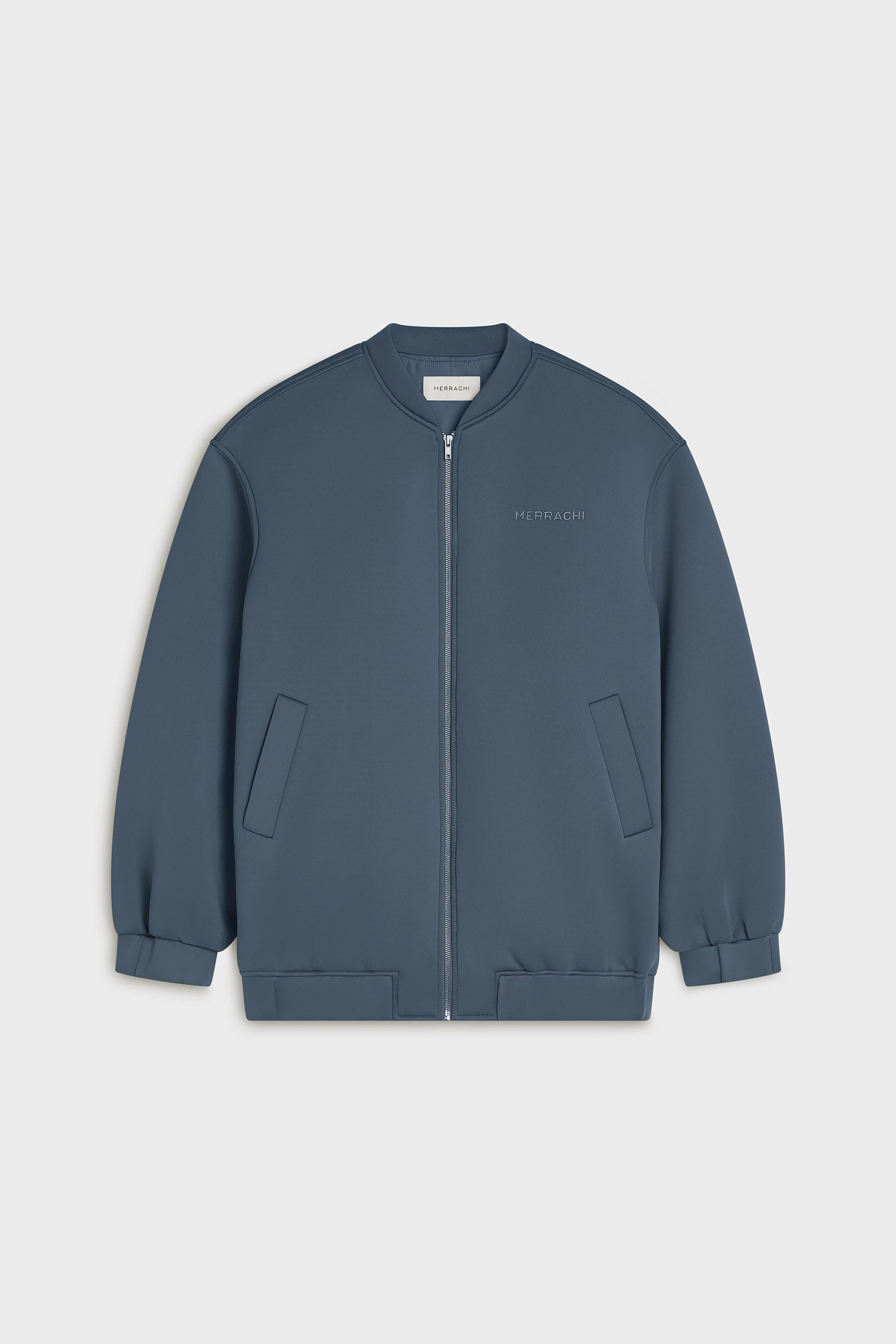 Neoprene Bomber | Dusty Indigo