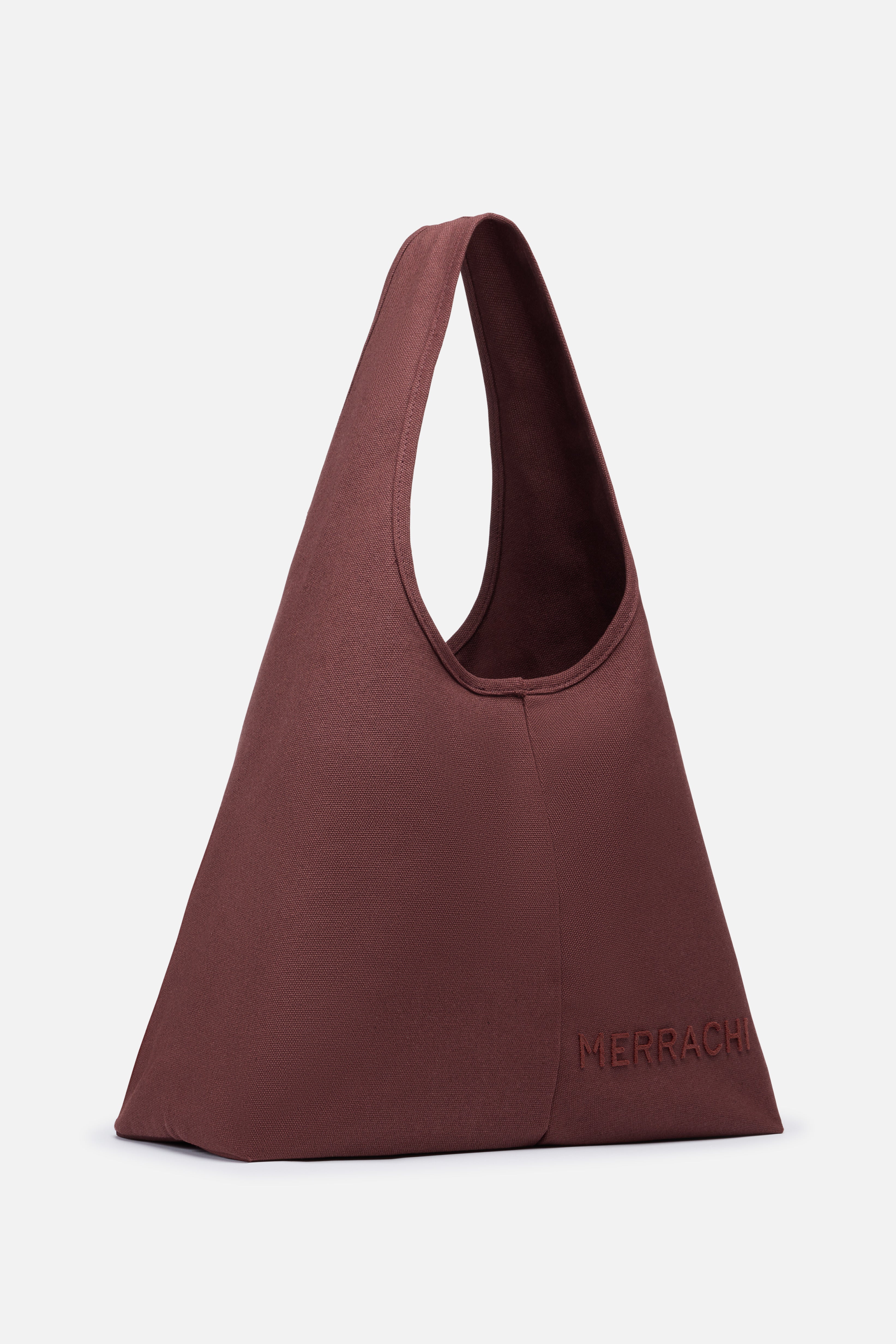 Oval Tote Bag | Dark Cherry