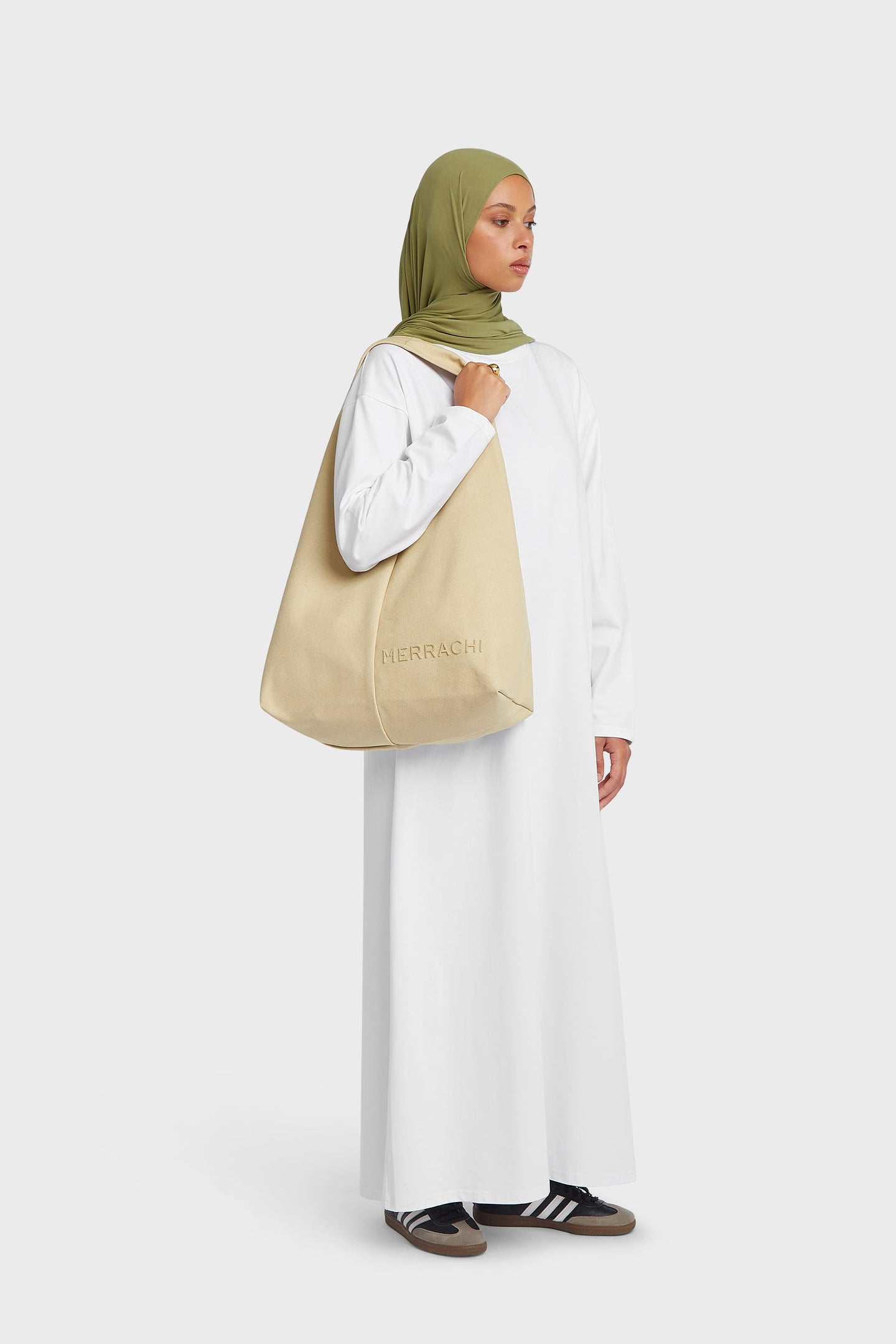 Oval Tote Bag | Soft Taupe