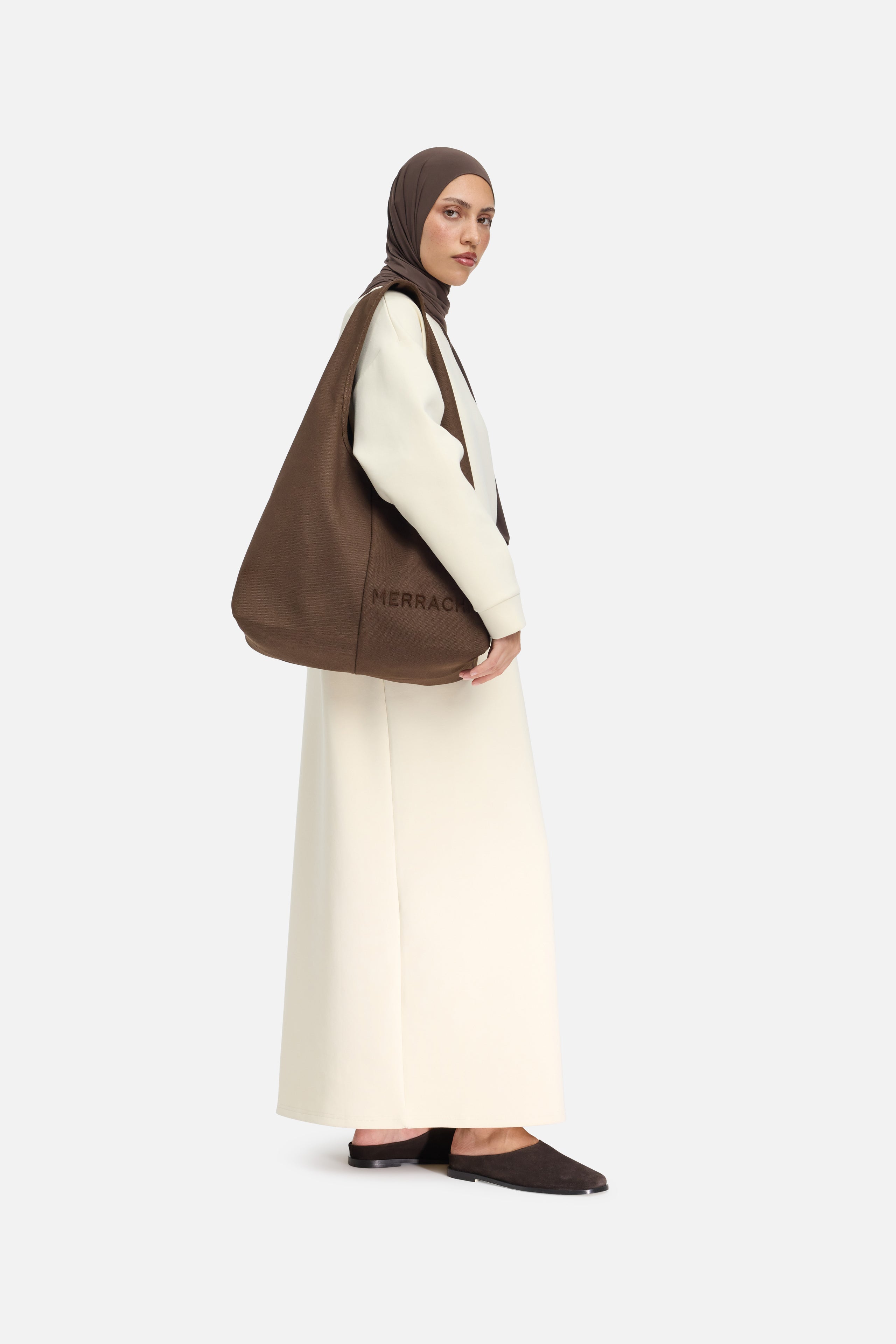 Oval Tote Bag | Chocolate