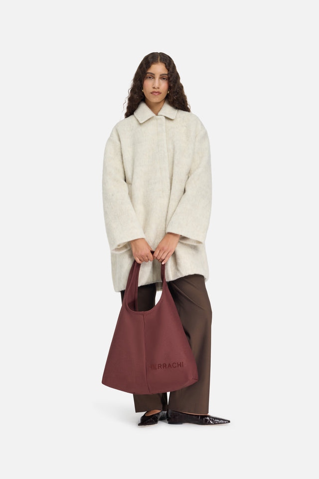 Oval Tote Bag | Dark Cherry