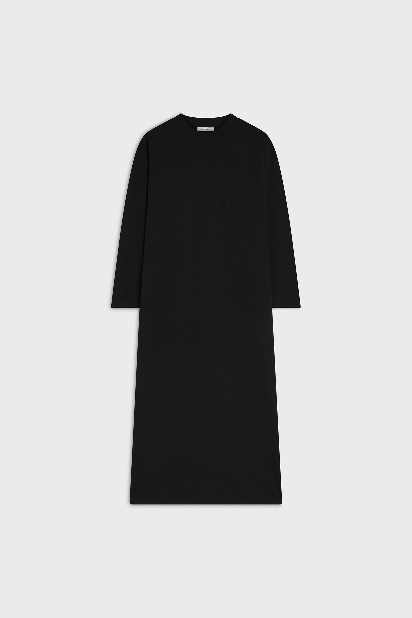 Oversized Cotton Tee Dress | Black