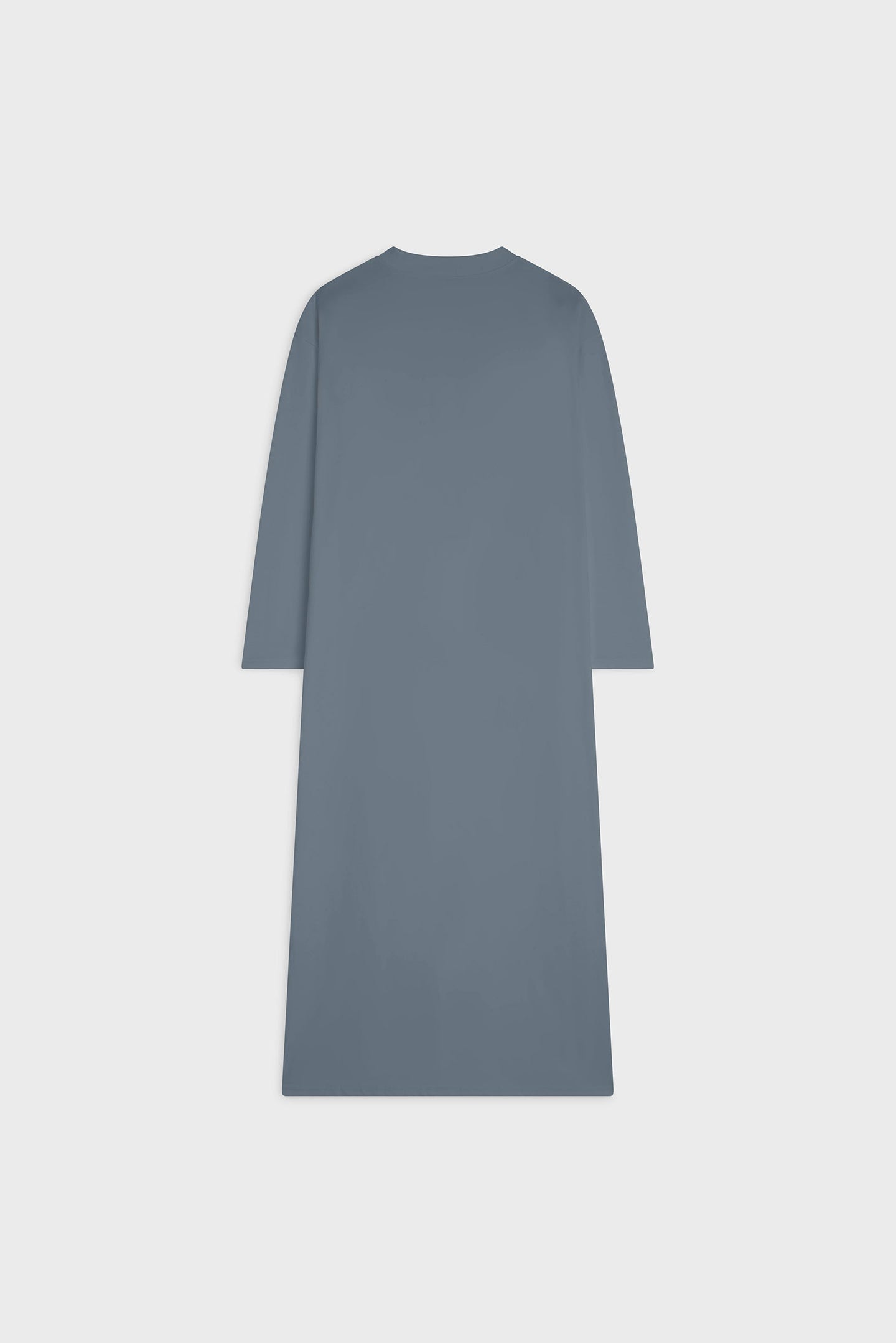 Oversized Cotton Tee Dress | Dusty Indigo