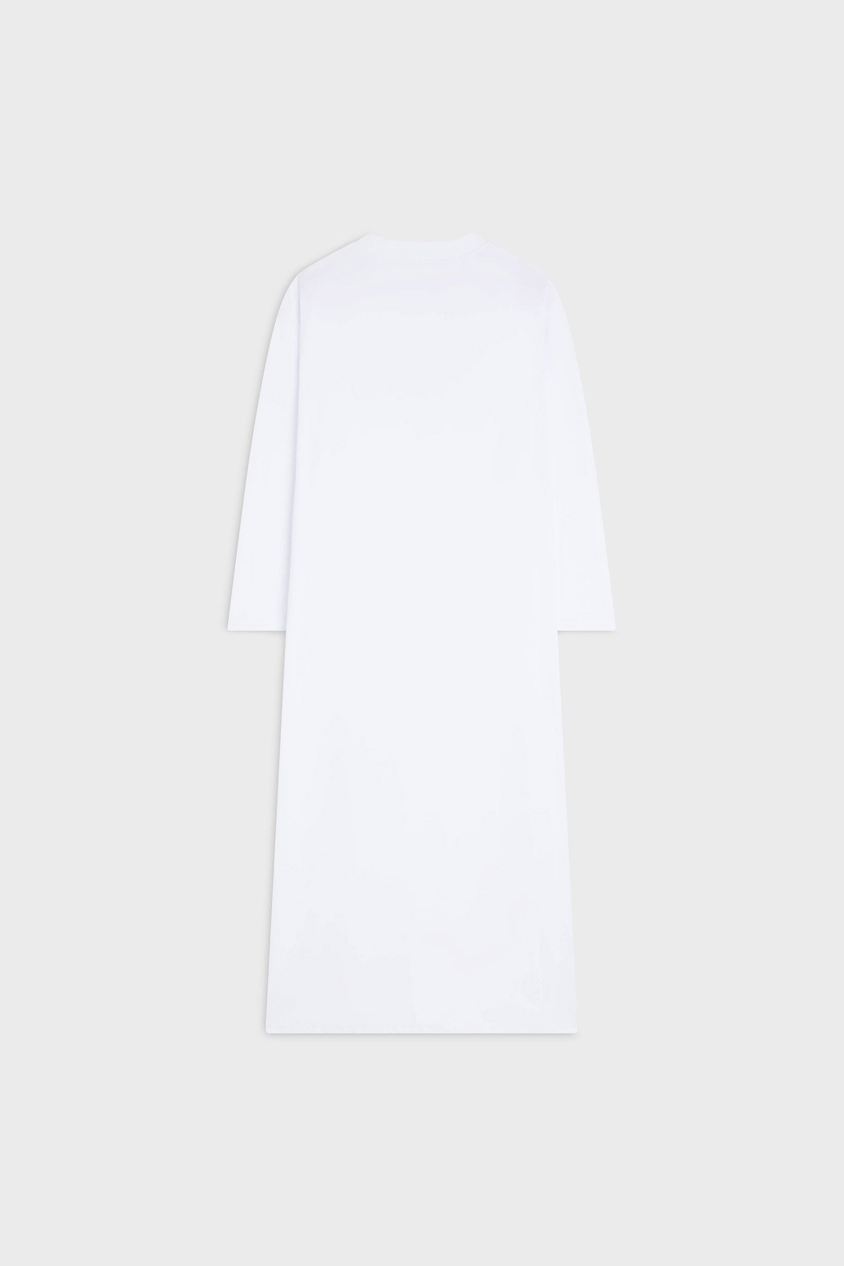 Oversized Cotton Tee Dress | White