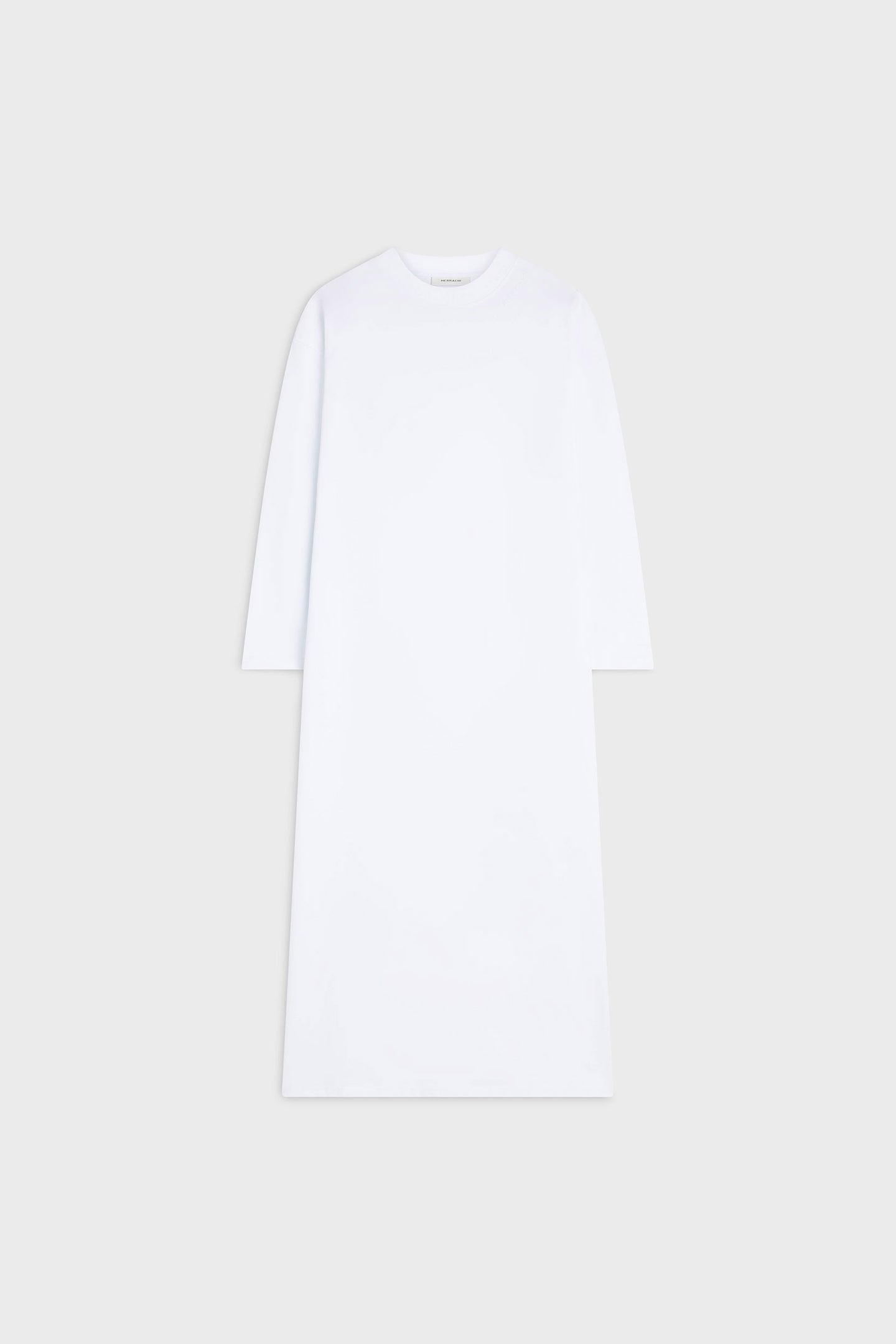 Oversized Cotton Tee Dress | White