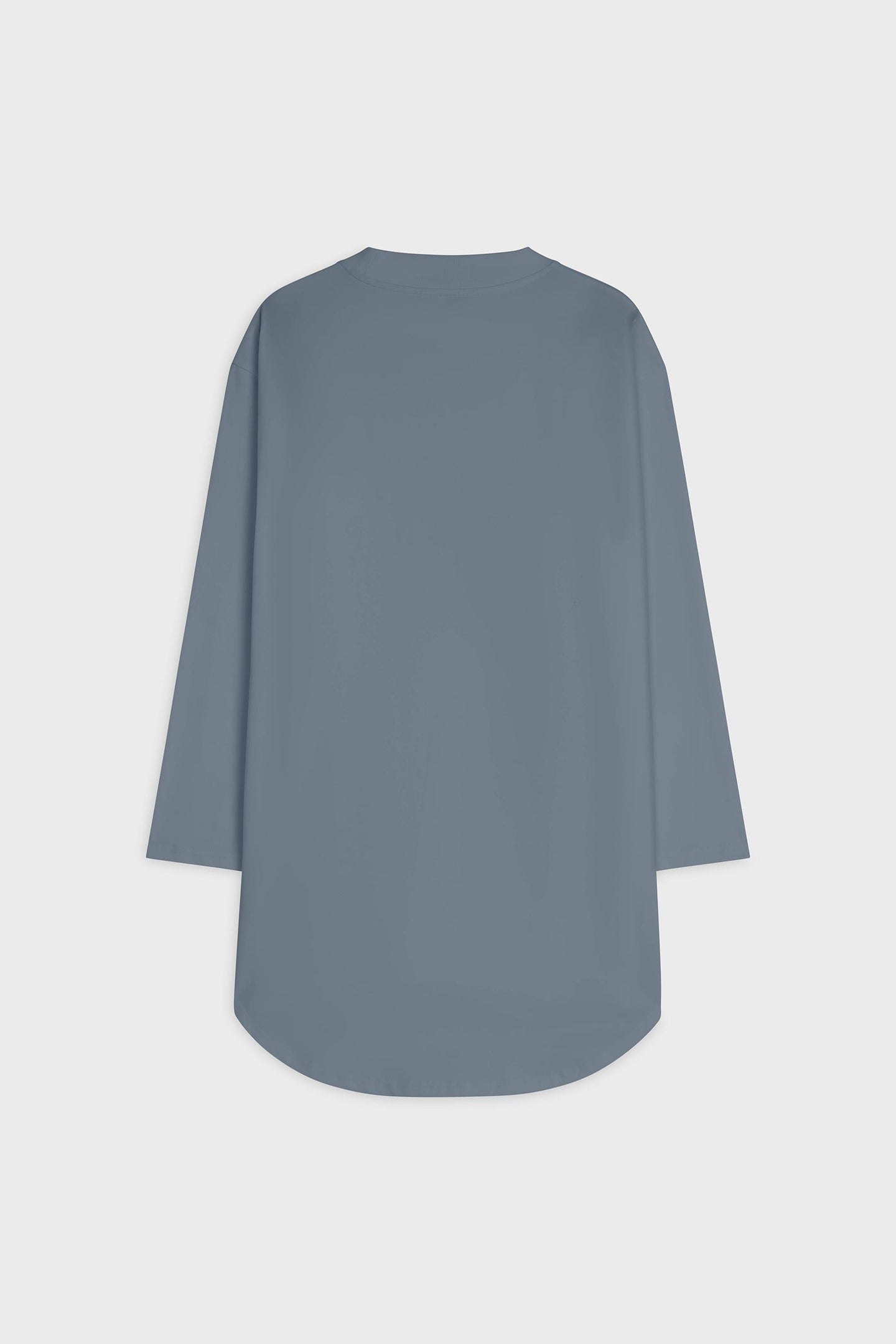 Oversized Cotton Tee | Dusty Indigo