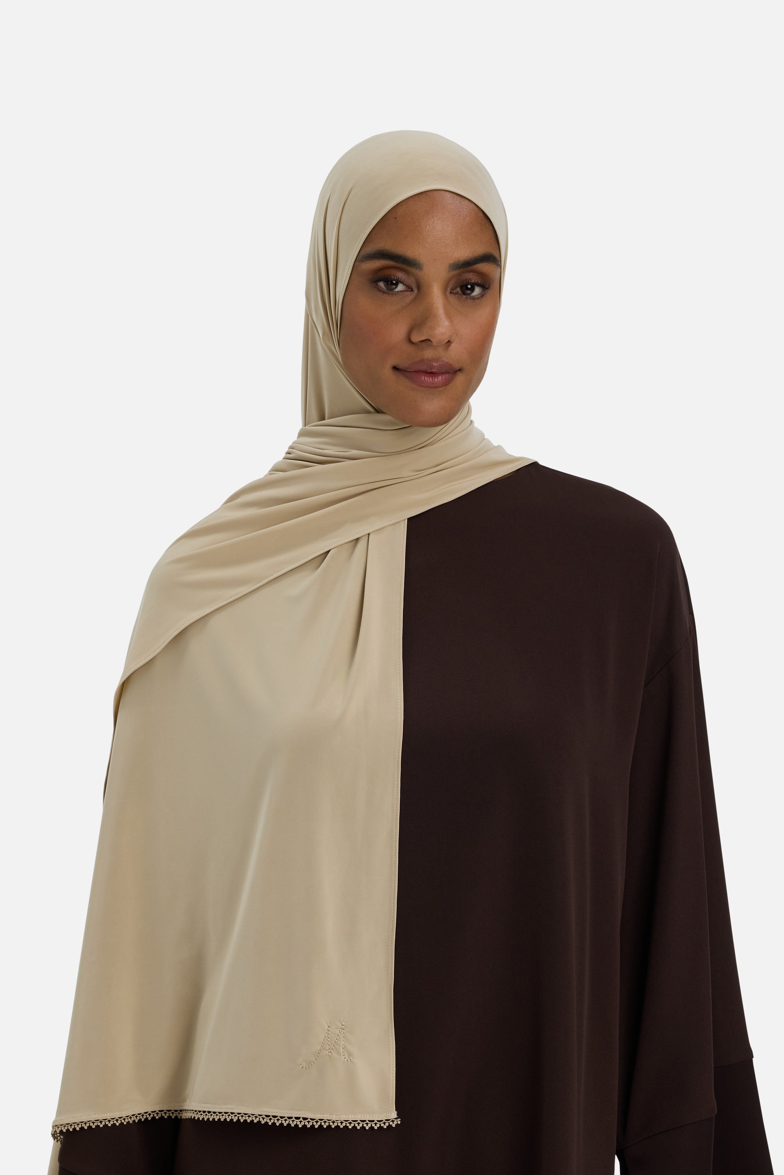 The Picot Edge Liquid Scarf | Oat