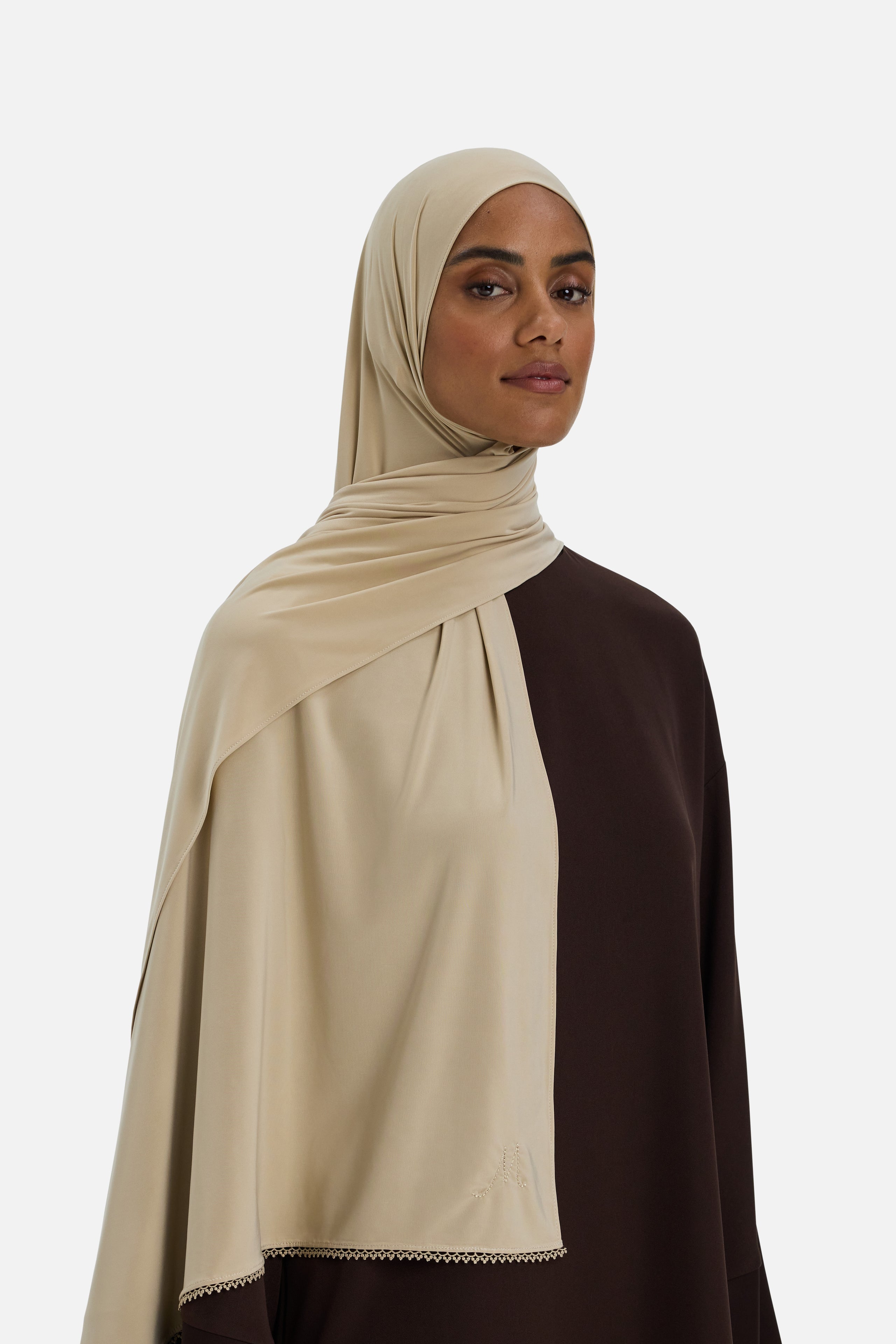 The Picot Edge Liquid Scarf | Oat