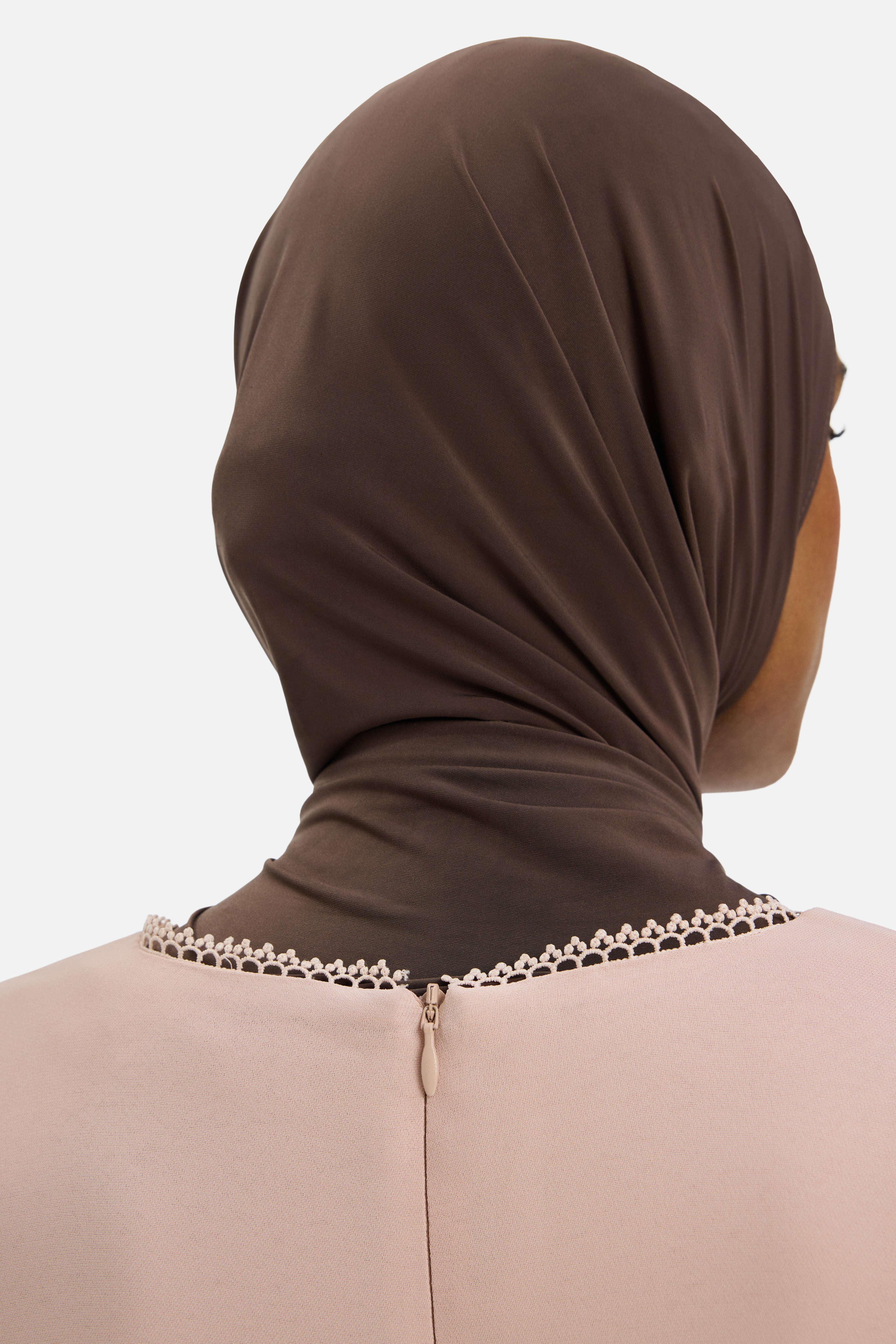 Picot Neck Dress | Dark Rose