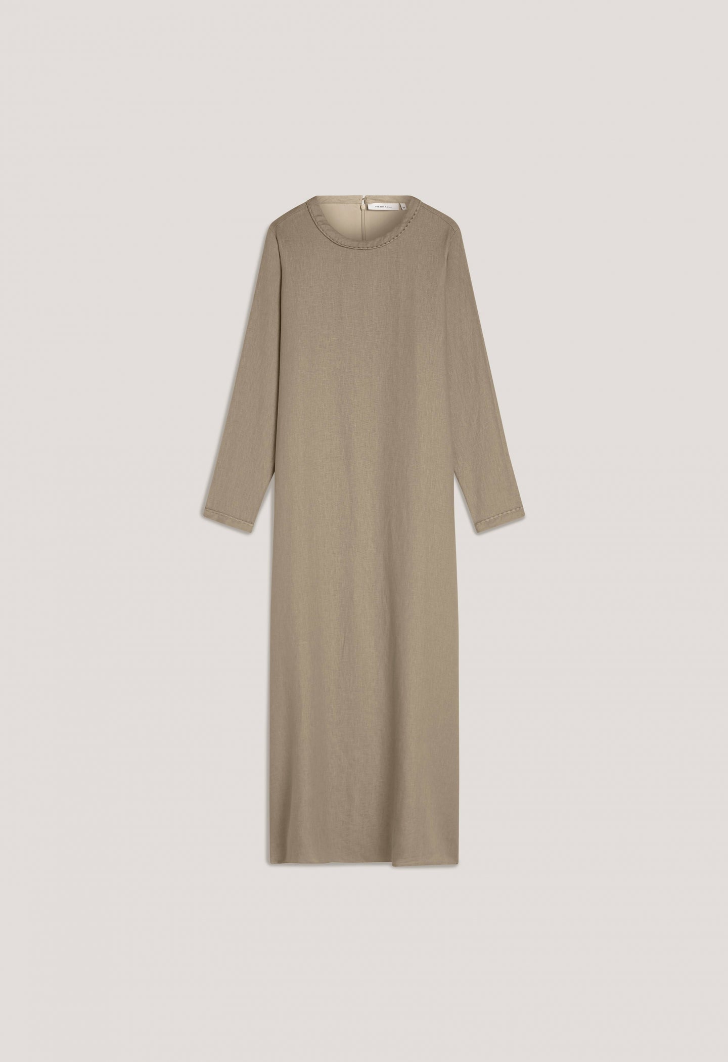 Plain Linen Dress | Light Khaki