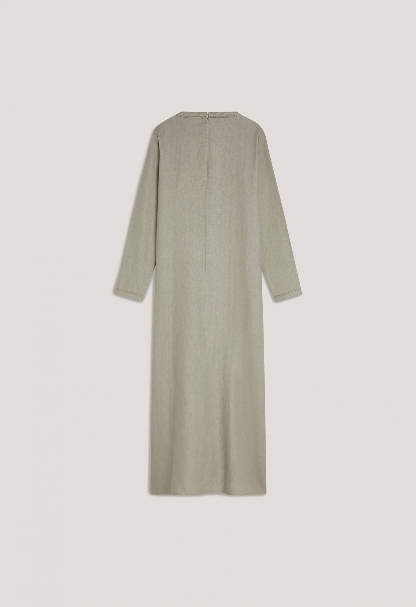 Plain Linen Dress | Light Sage