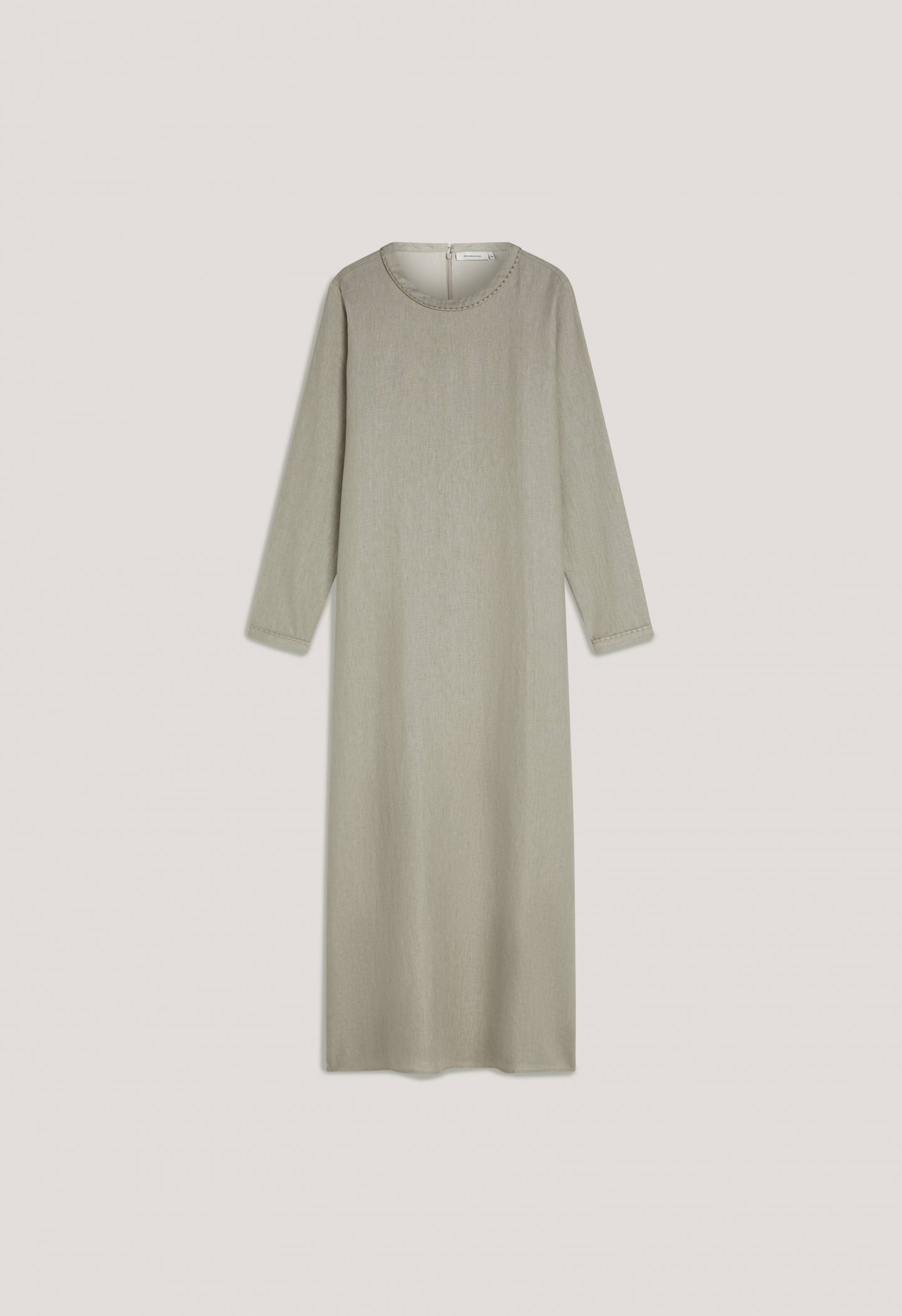 Plain Linen Dress | Light Sage