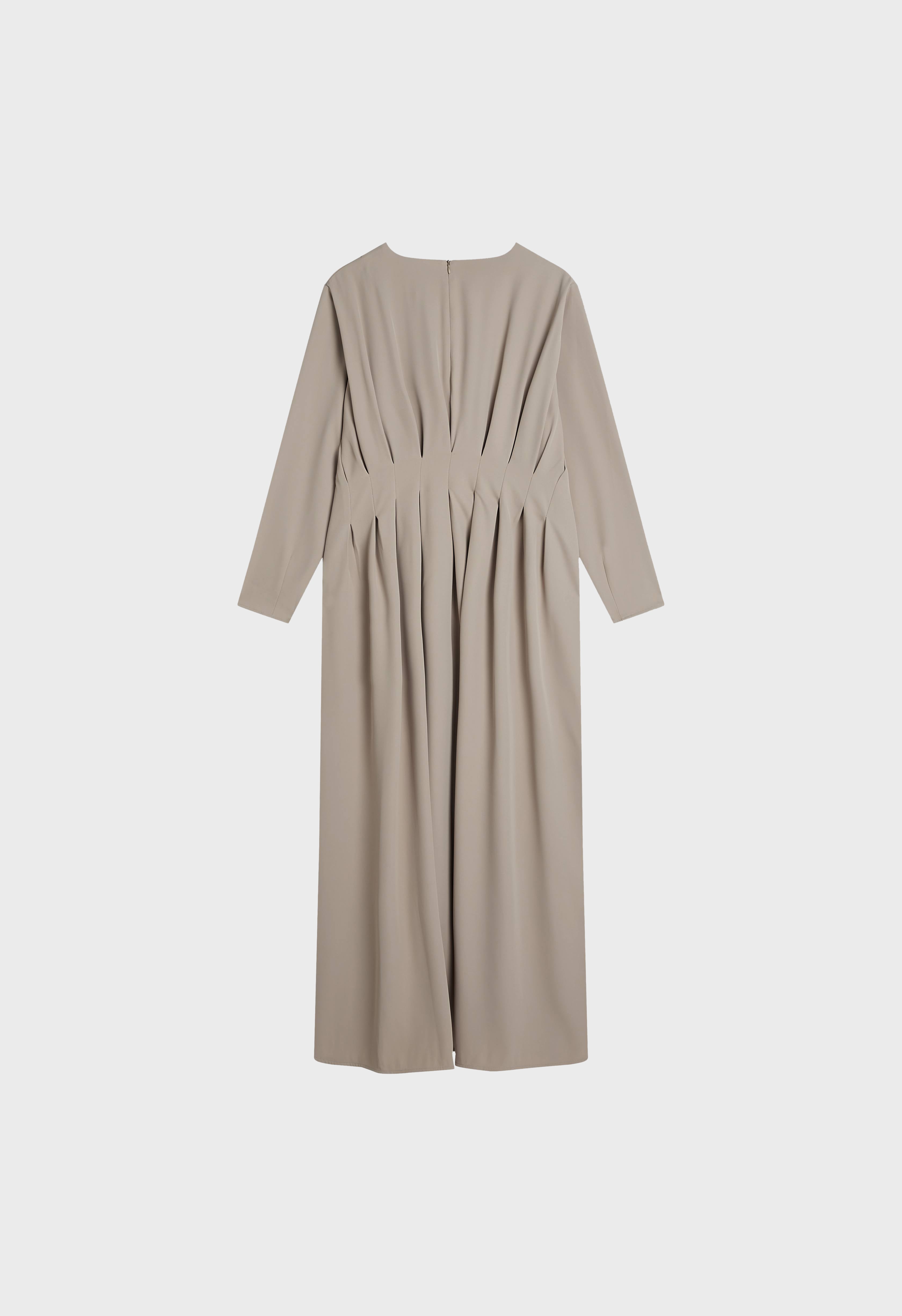 Pleated Back Dress | Cashmere