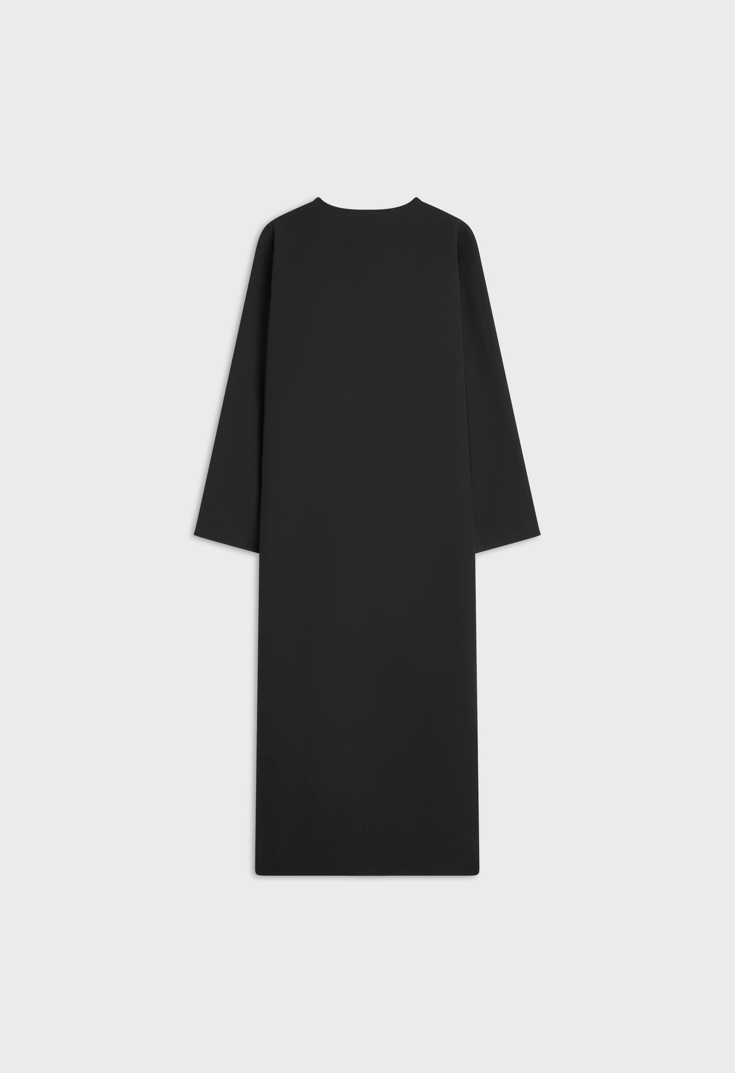 Pleated Neck Dress | Black