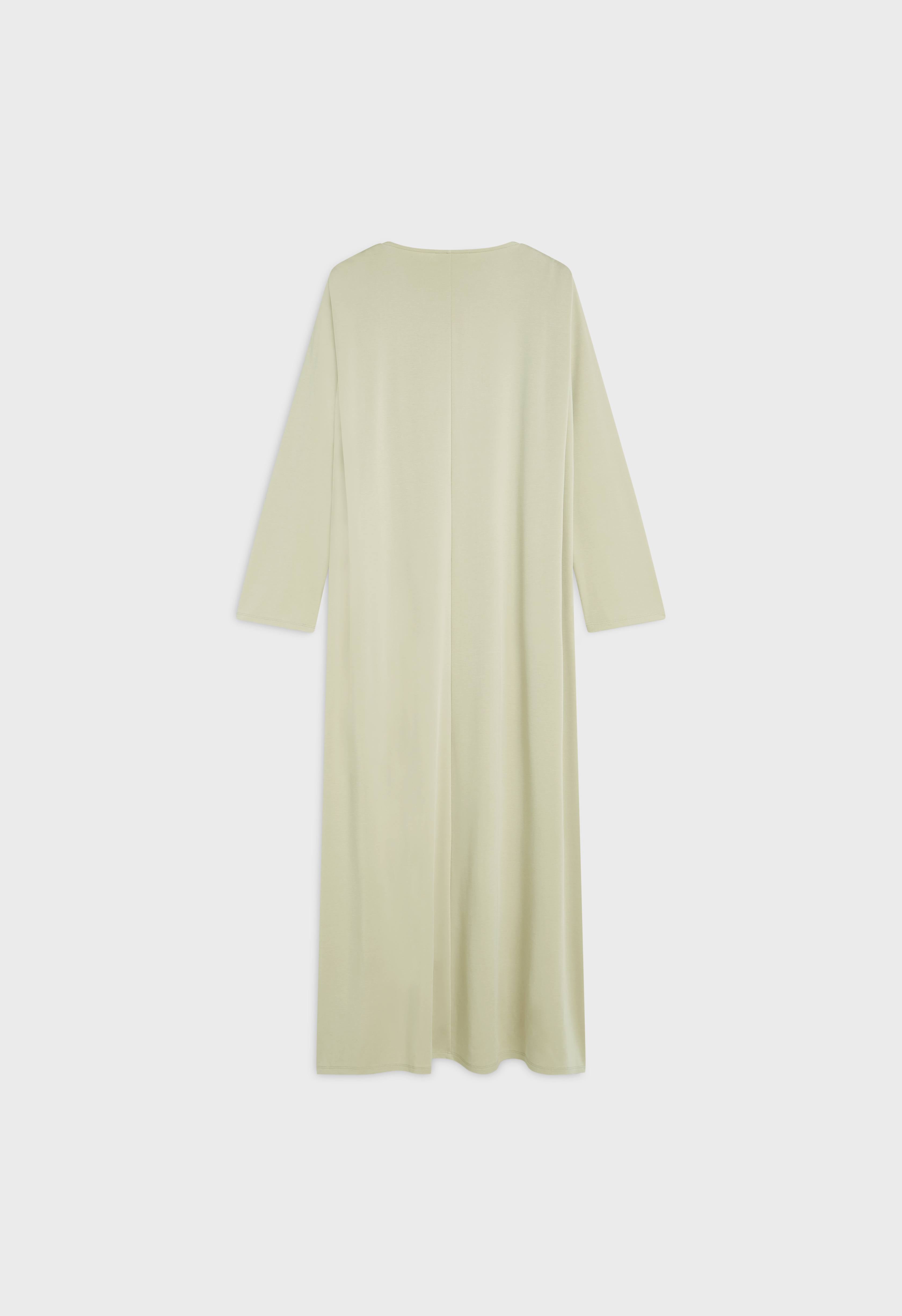 Pleated Shoulder Dress | Light Storm