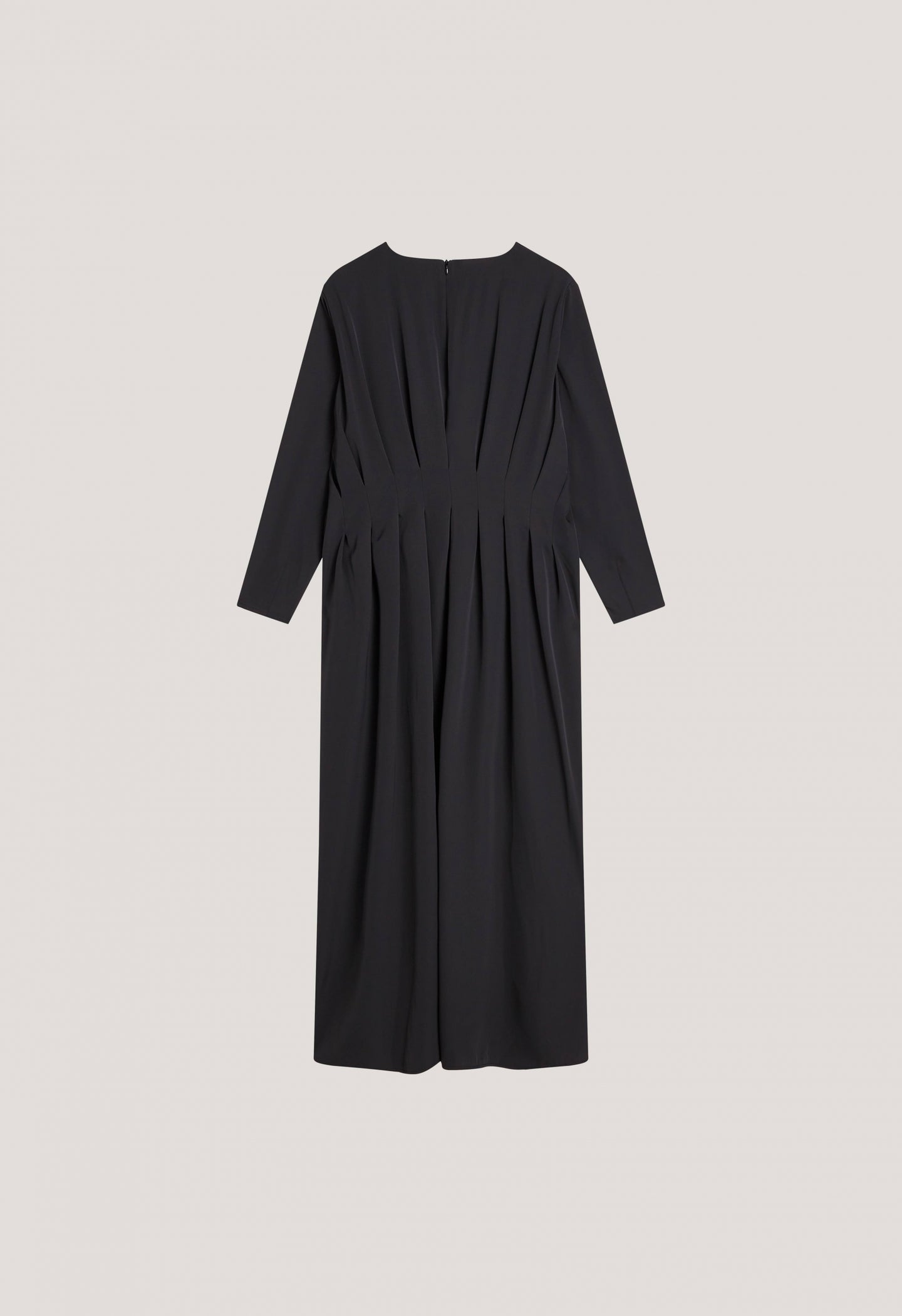 Pleated Back Dress | Black
