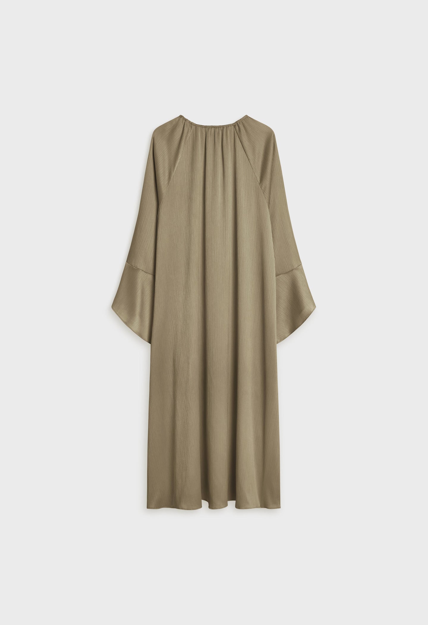 Plisse Sleeve Dress | Desert Brown