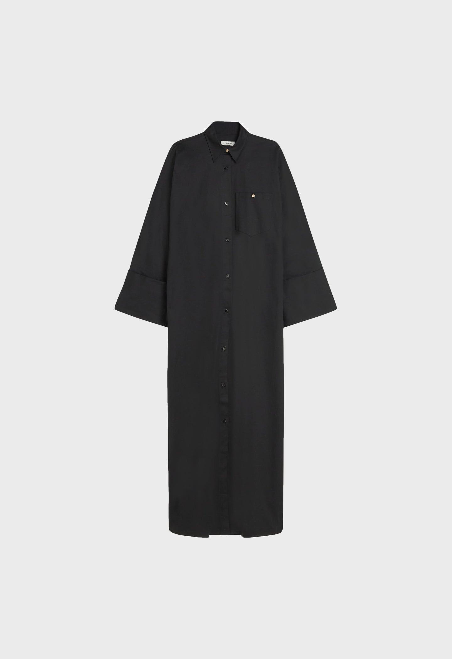 Poplin Long Shirt | Black