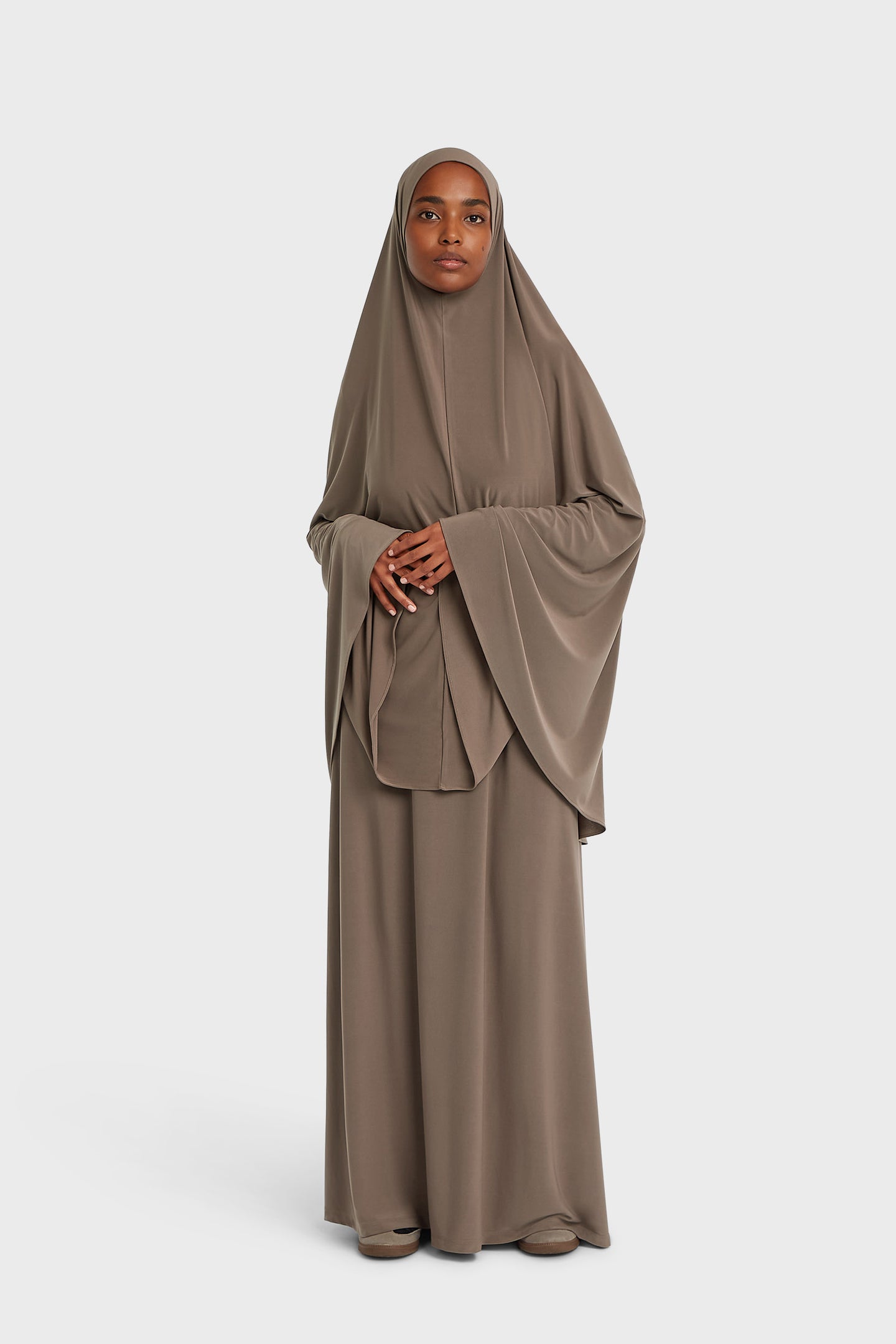 Premium Jersey Prayer Skirt | Ash Brown