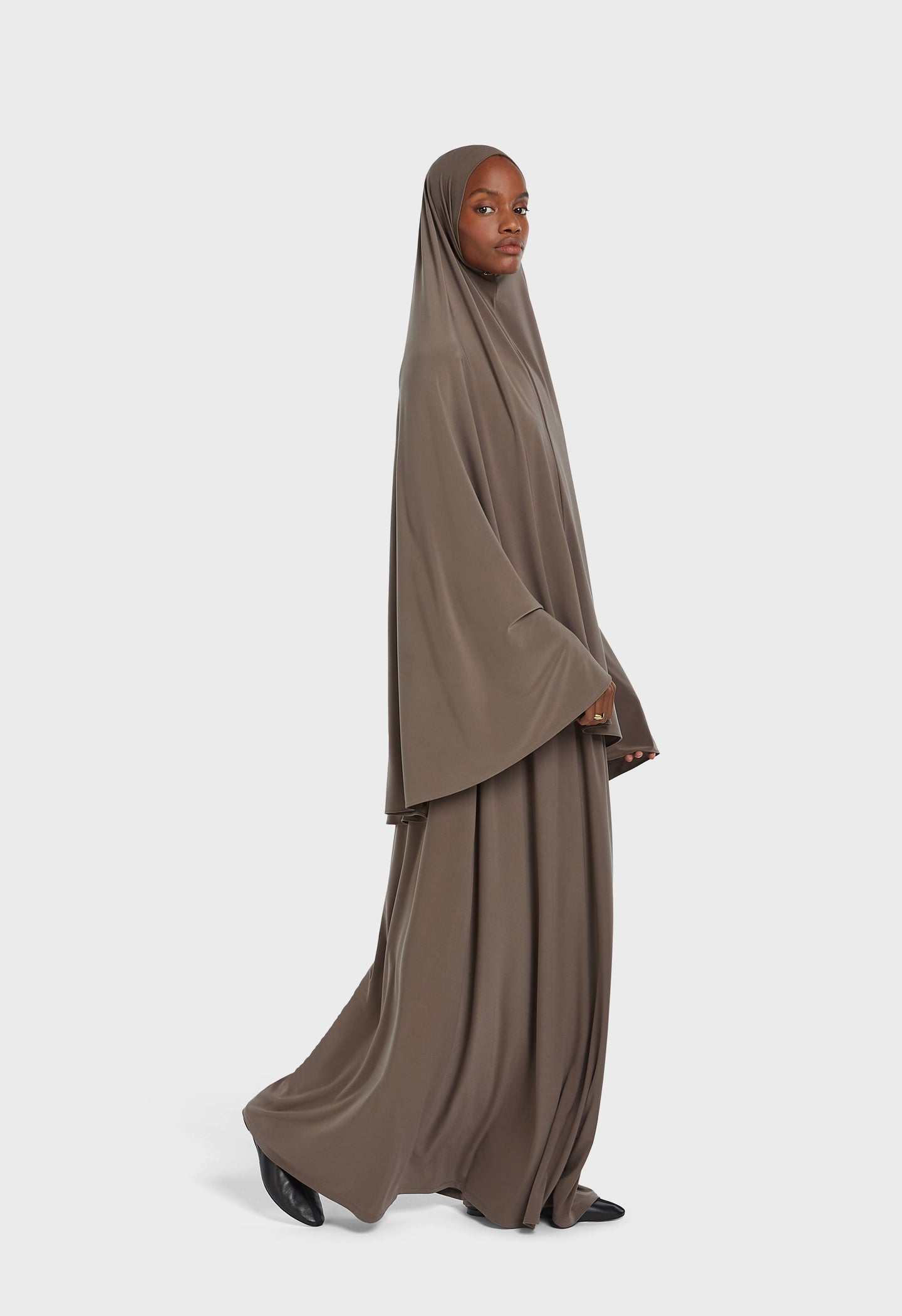 Premium Jersey Prayer Skirt | Ash Brown