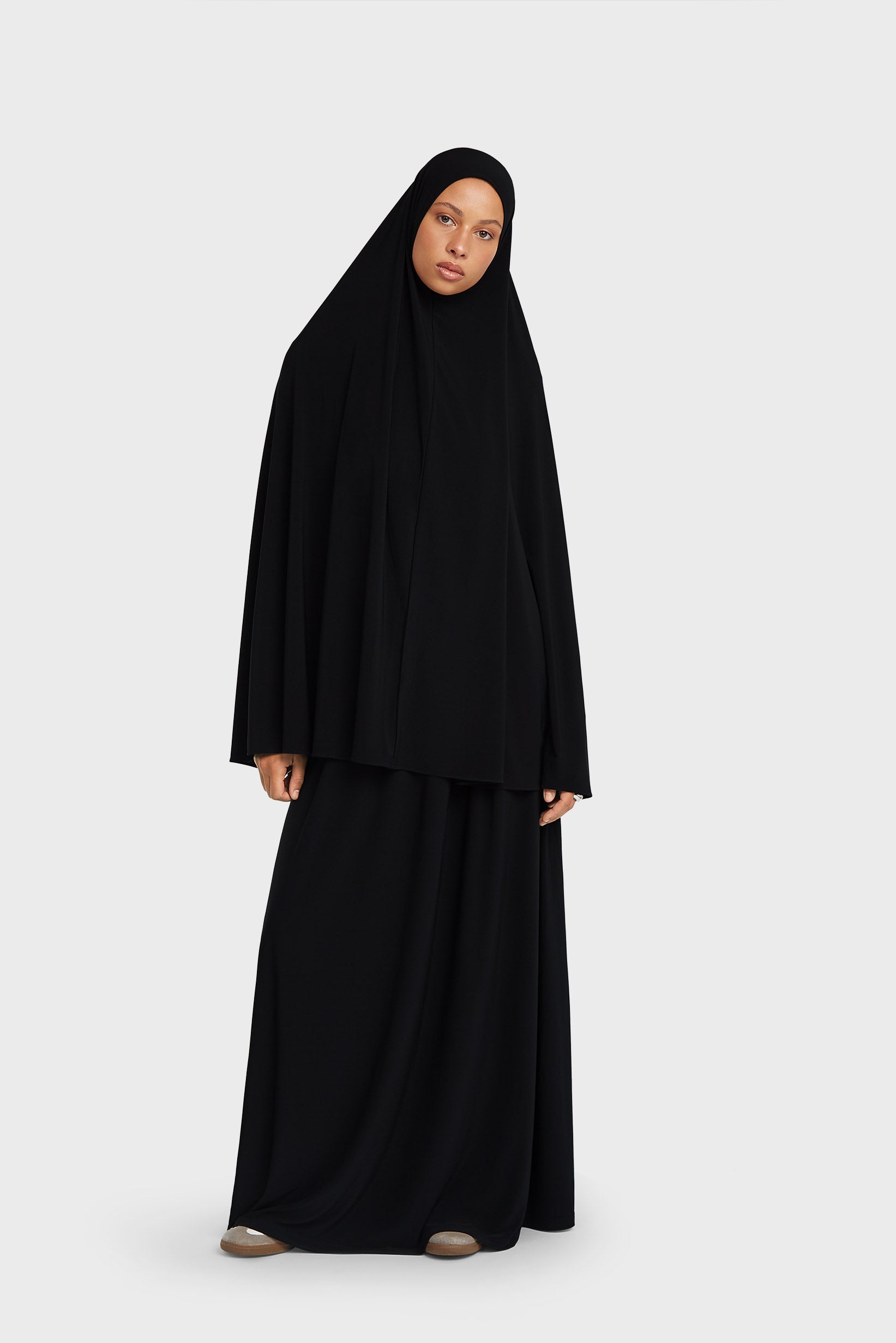 Premium Jersey Prayer Skirt | Black