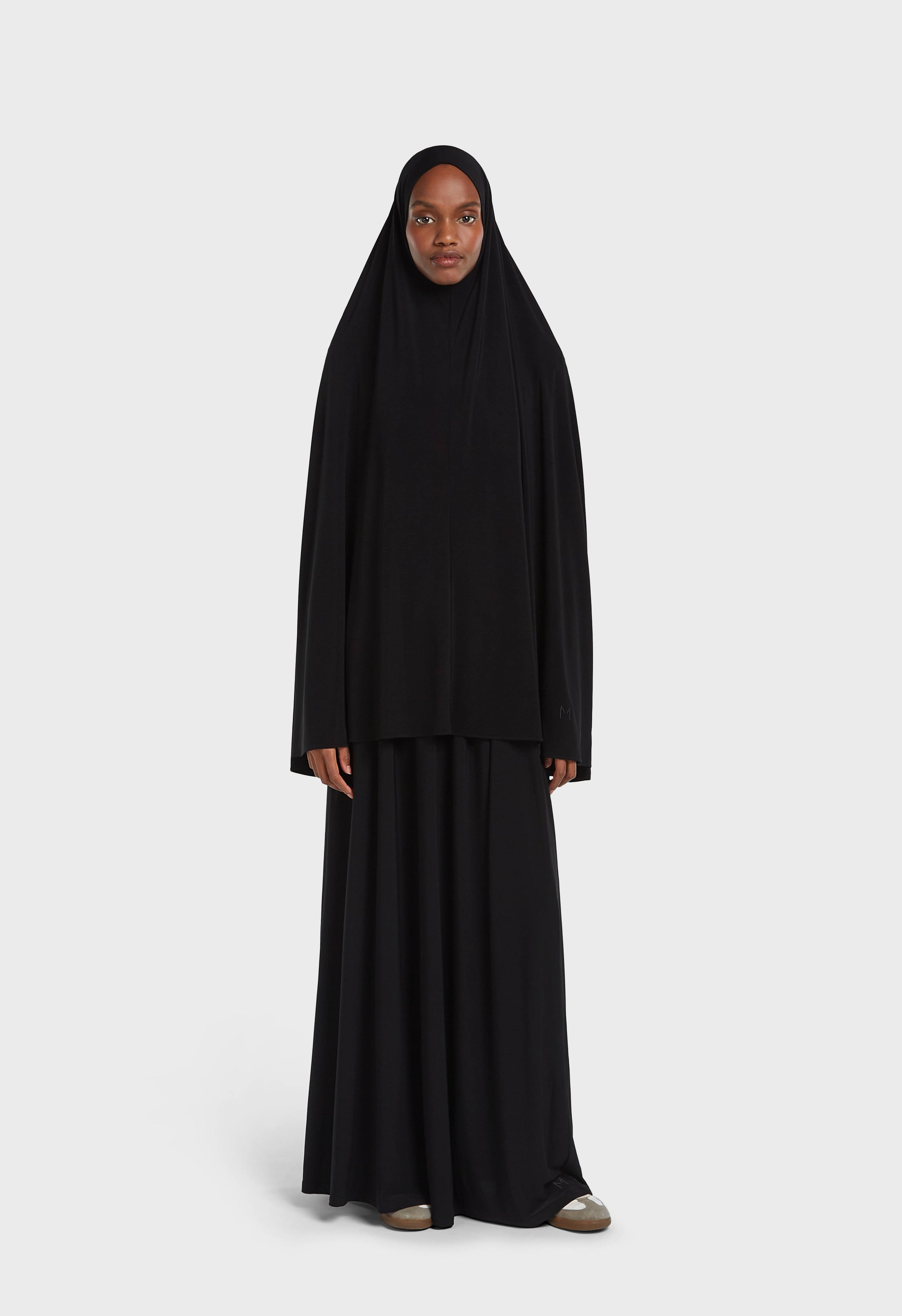 Premium Jersey Prayer Skirt | Black