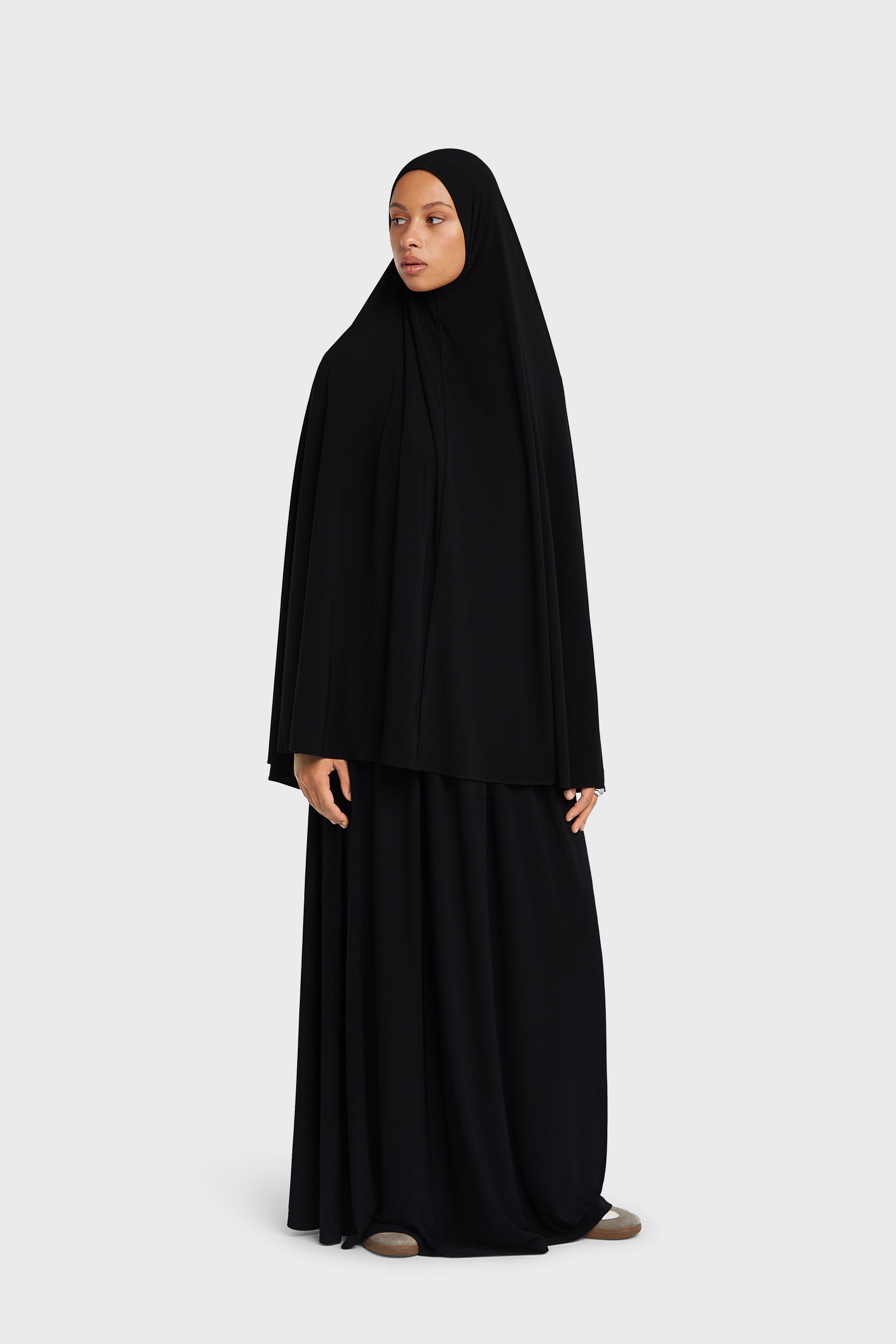 Premium Jersey Prayer Skirt | Black