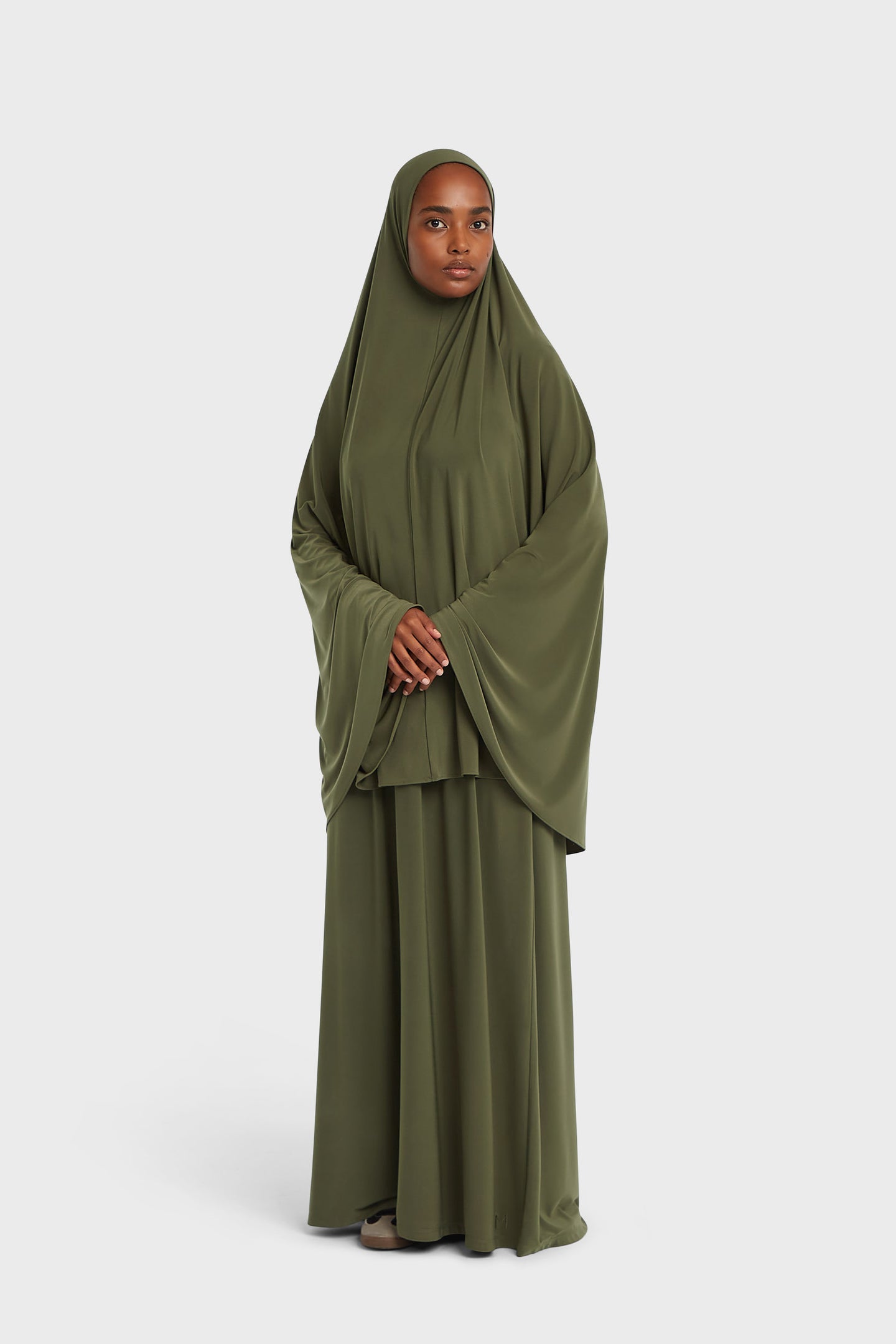 Premium Jersey Prayer Skirt | Dusty Olive