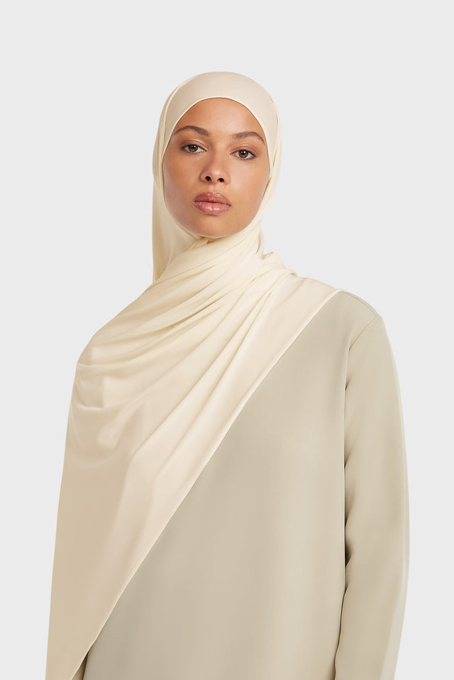 Premium Jersey Scarf | Cream White