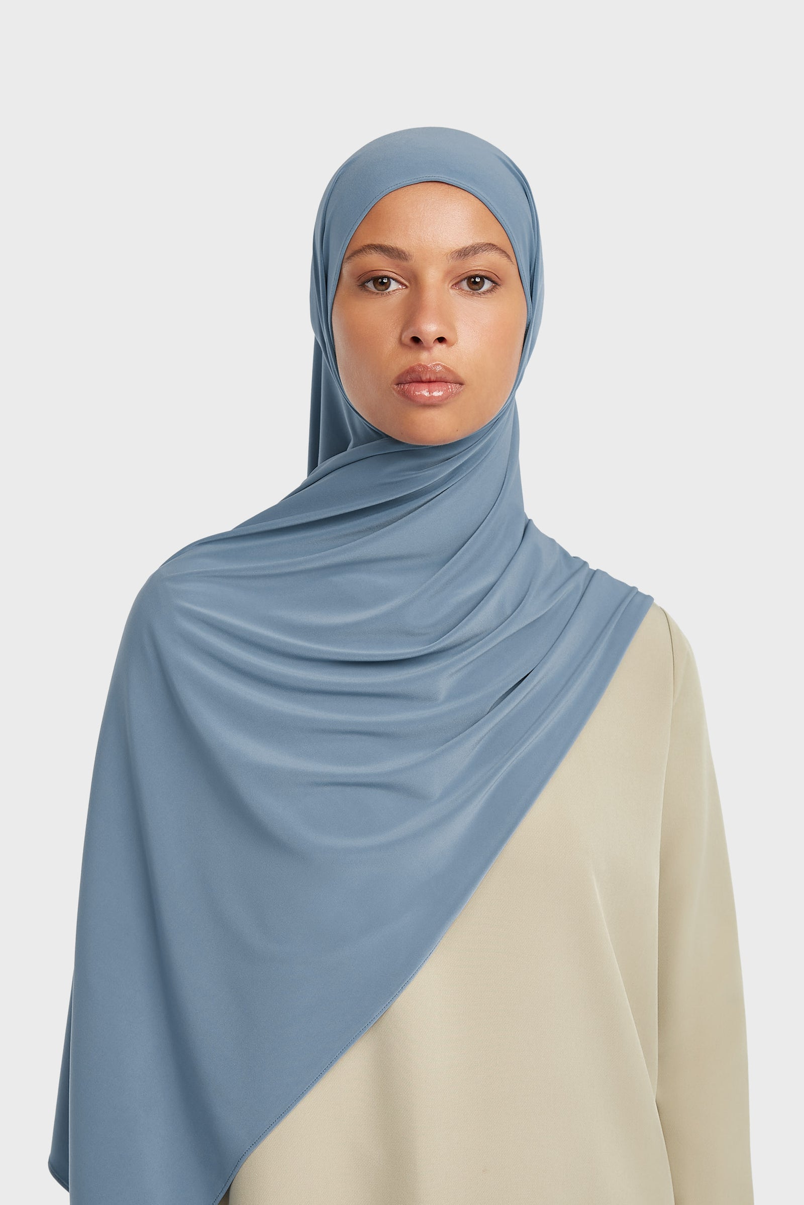 Premium Jersey Scarf | Dusty Indigo