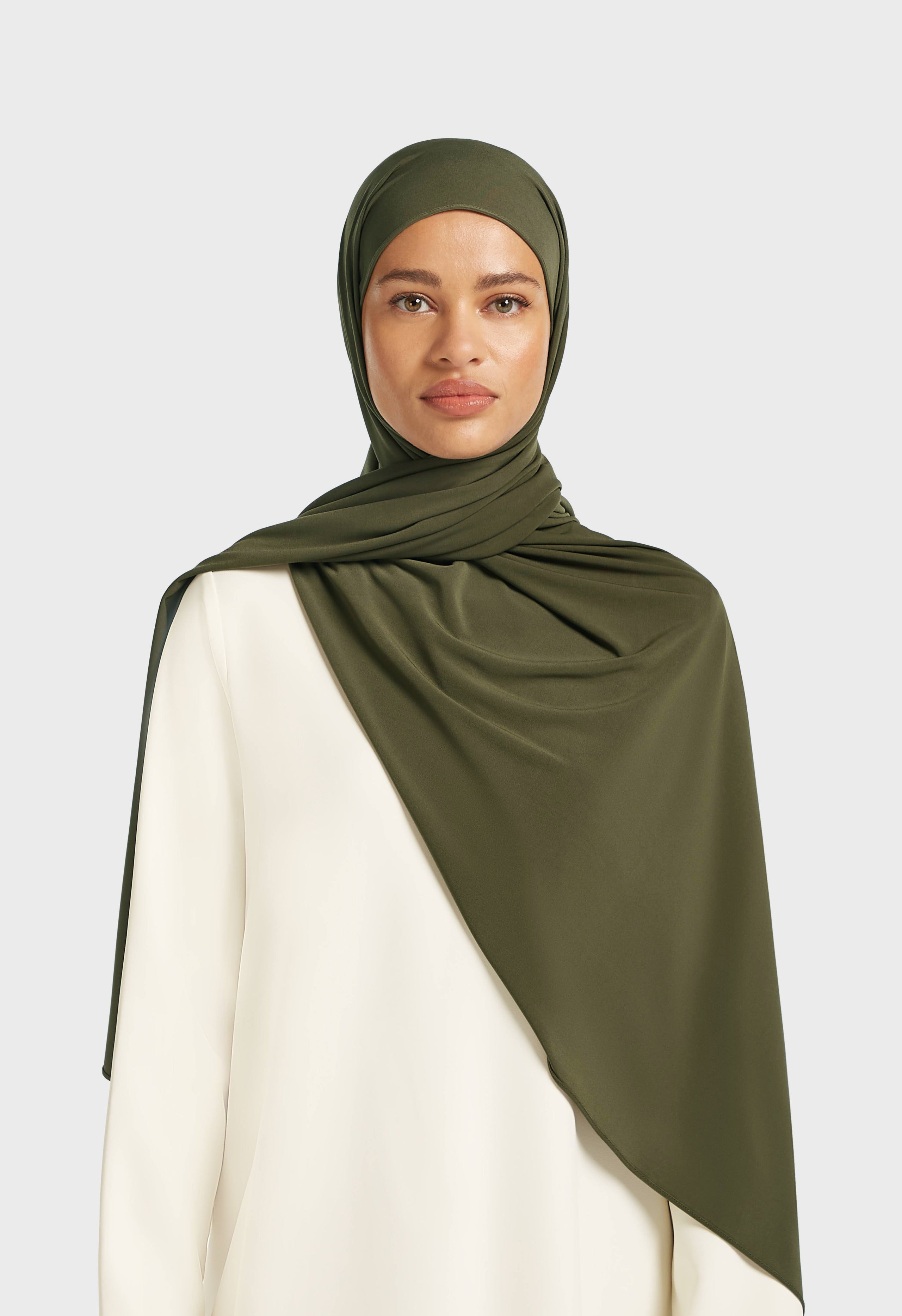 Premium Jersey Scarf | Dusty Olive