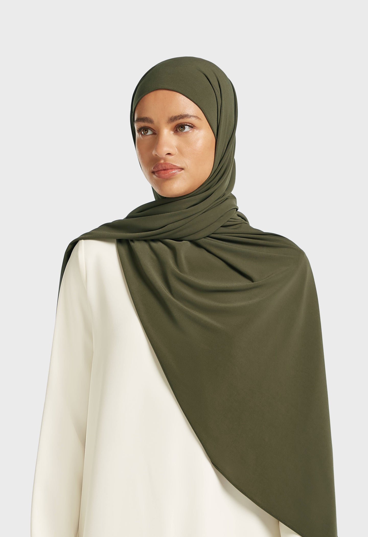 Premium Jersey Scarf | Dusty Olive