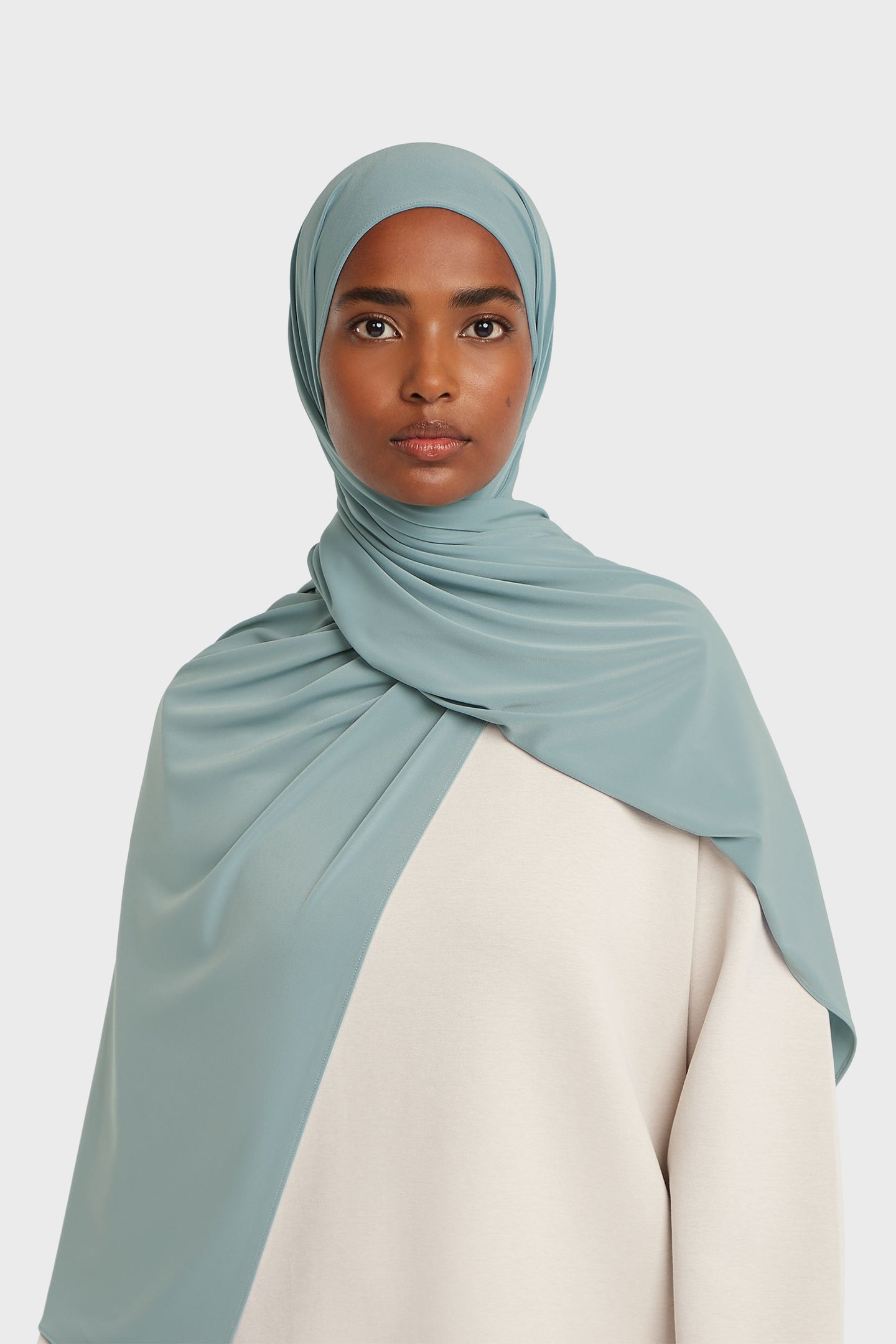 Premium Jersey Scarf | Silver Blue