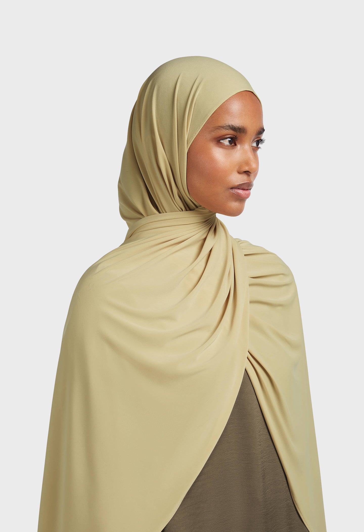 Premium Jersey Scarf | Soft Khaki